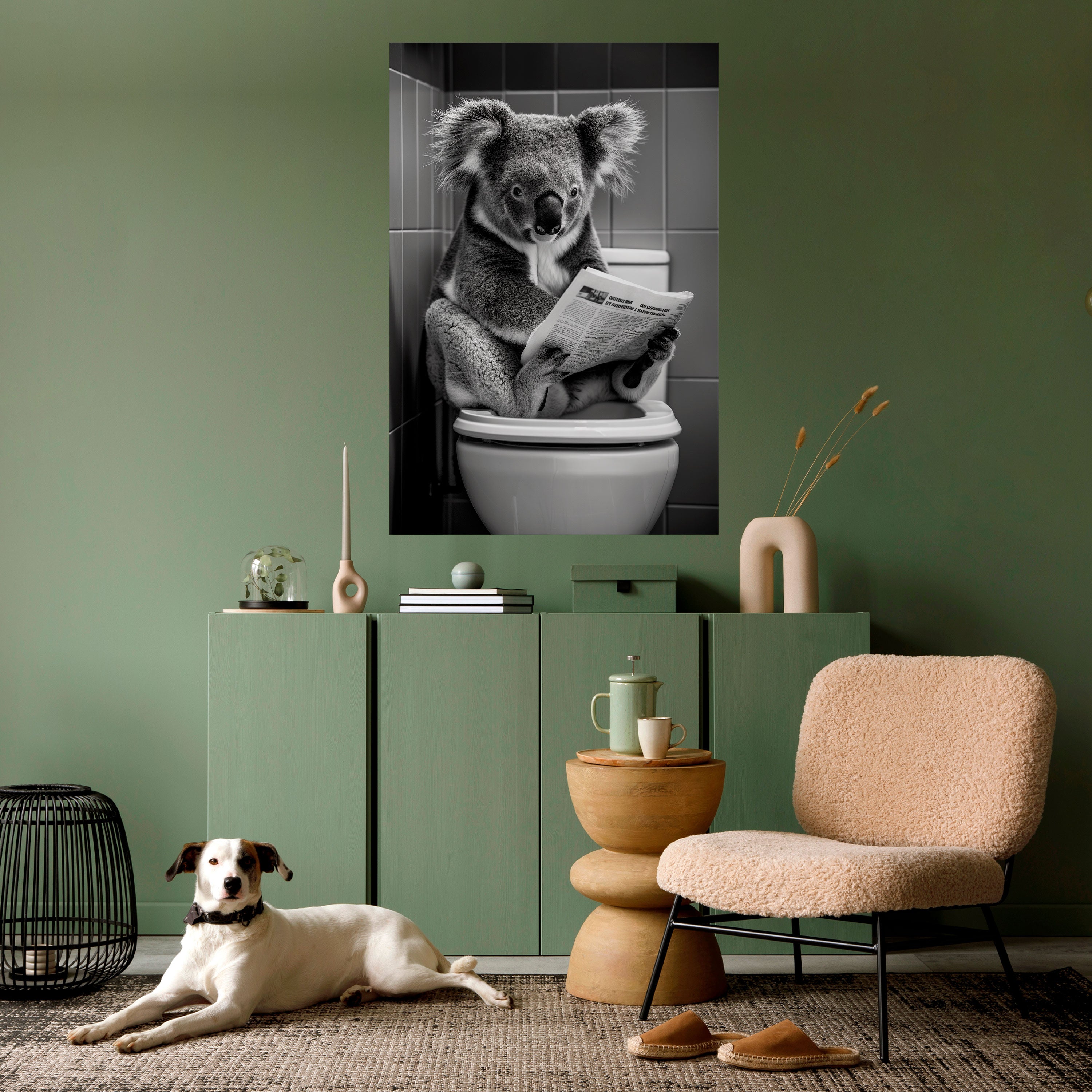 TOILET TIME TALES Peel and Stick Vertical Poster