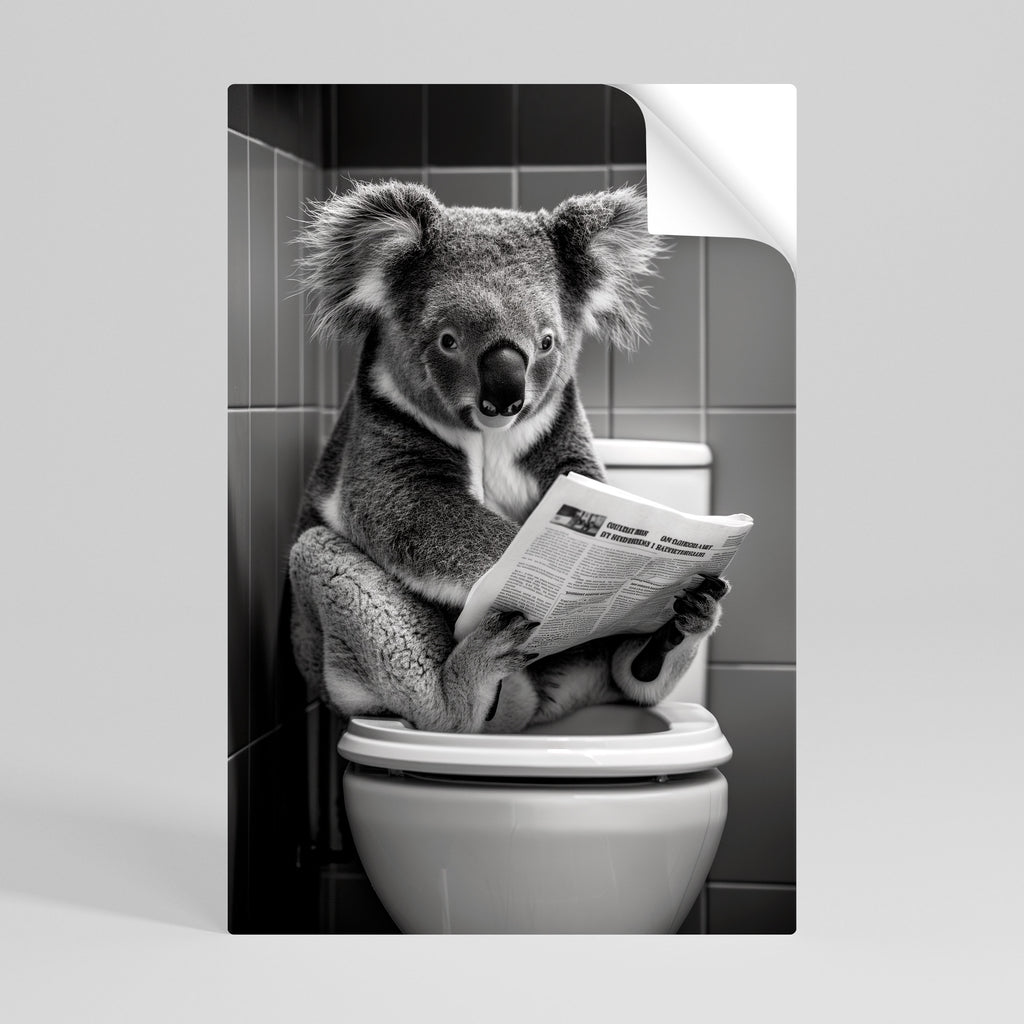 TOILET TIME TALES Peel and Stick Vertical Poster