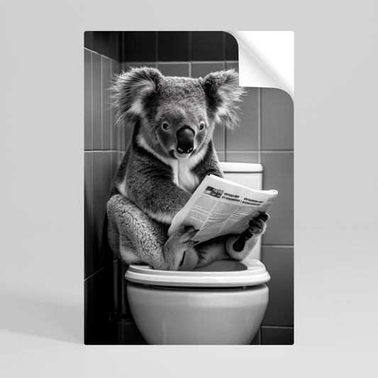 TOILET TIME TALES Peel and Stick Vertical Poster