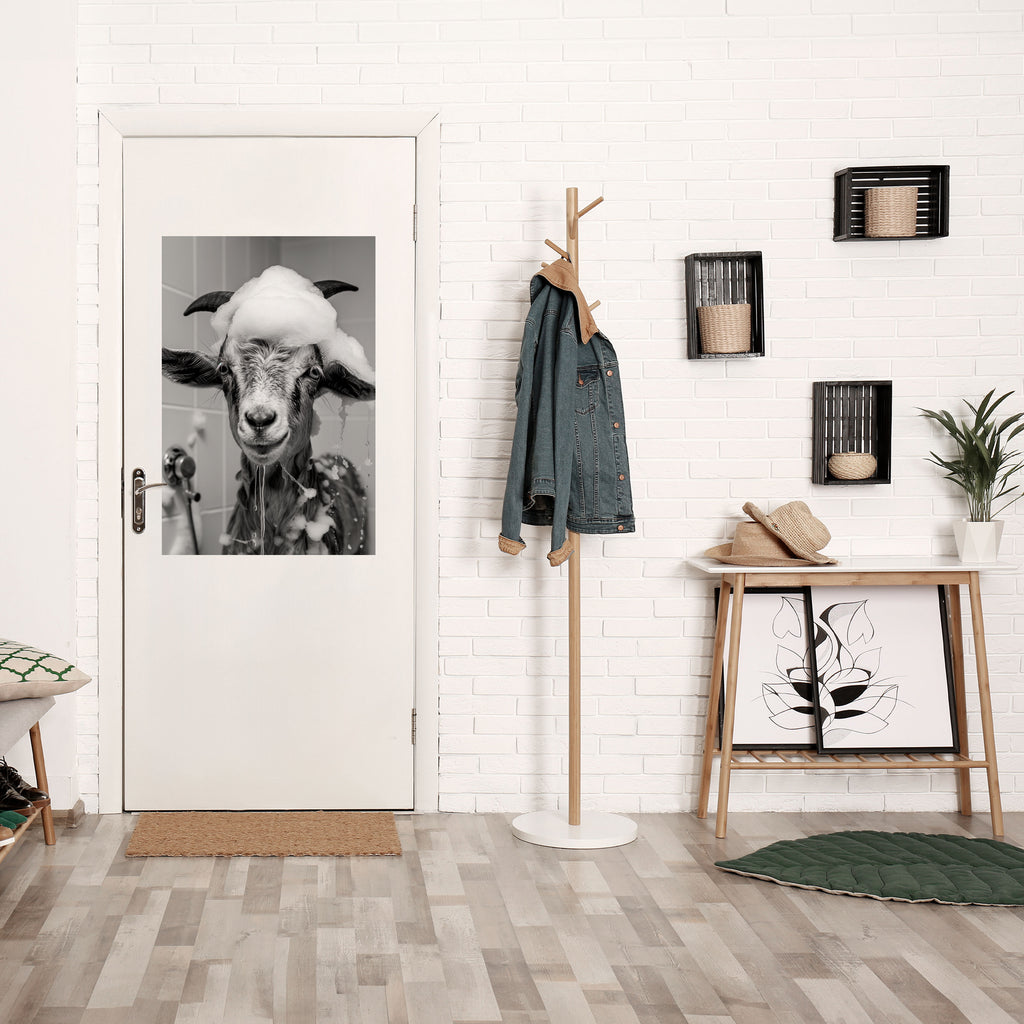 SOAPY GOAT GIGGLES Peel and Stick Vertical Poster