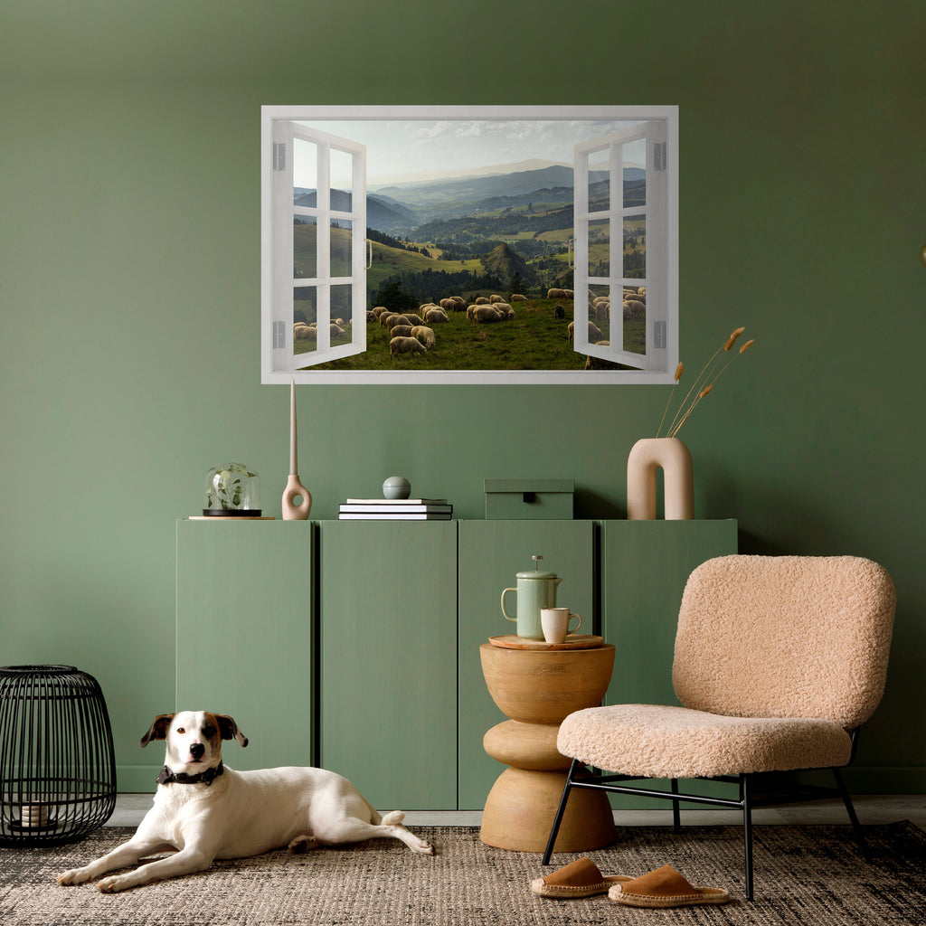 WILD PASTURES VIEW Peel and Stick Horizontal Poster