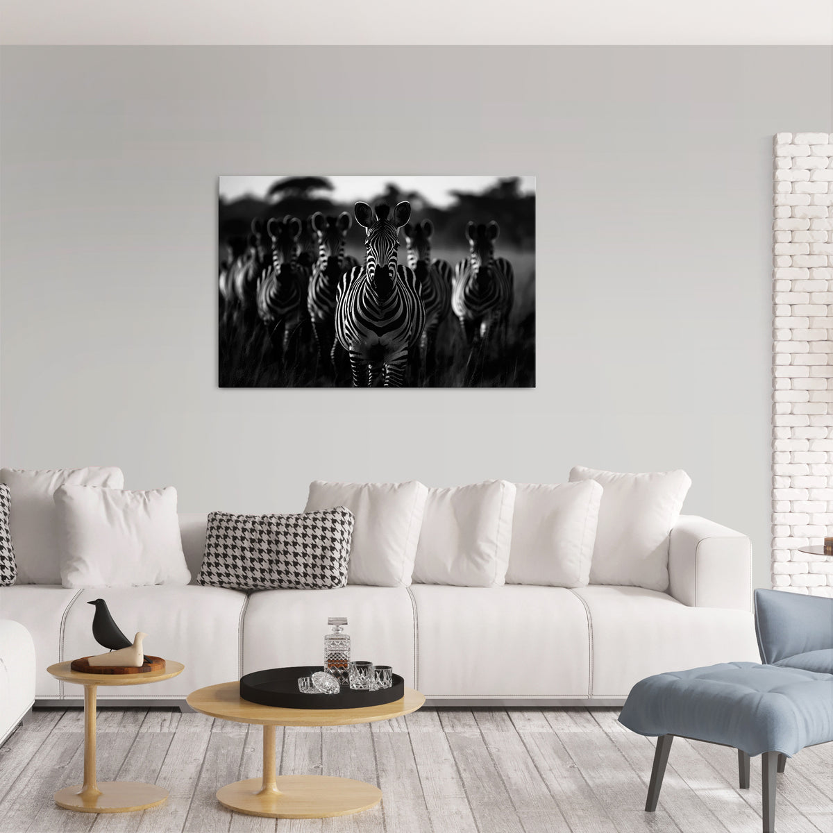 STRIPED SYMPHONY SAGA Cuadro en lienzo horizontal