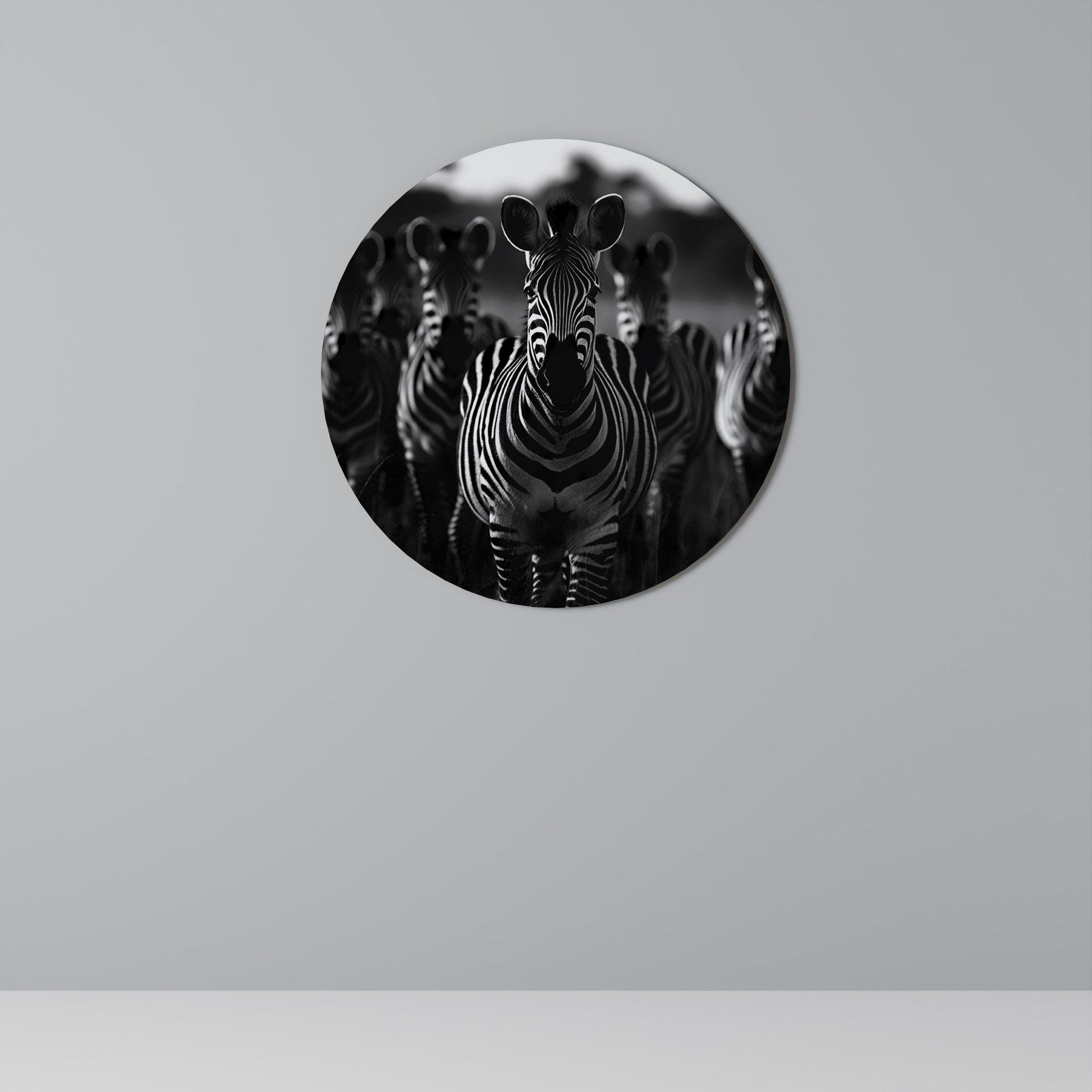 STRIPED SYMPHONY SAGA Round Wall Art