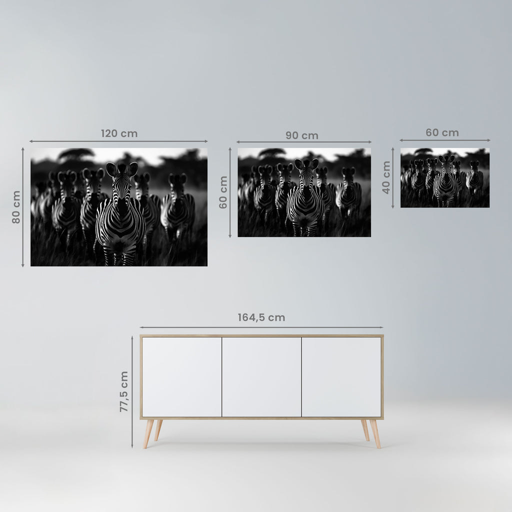 STRIPED SYMPHONY SAGA Peel and Stick Horizontal Poster