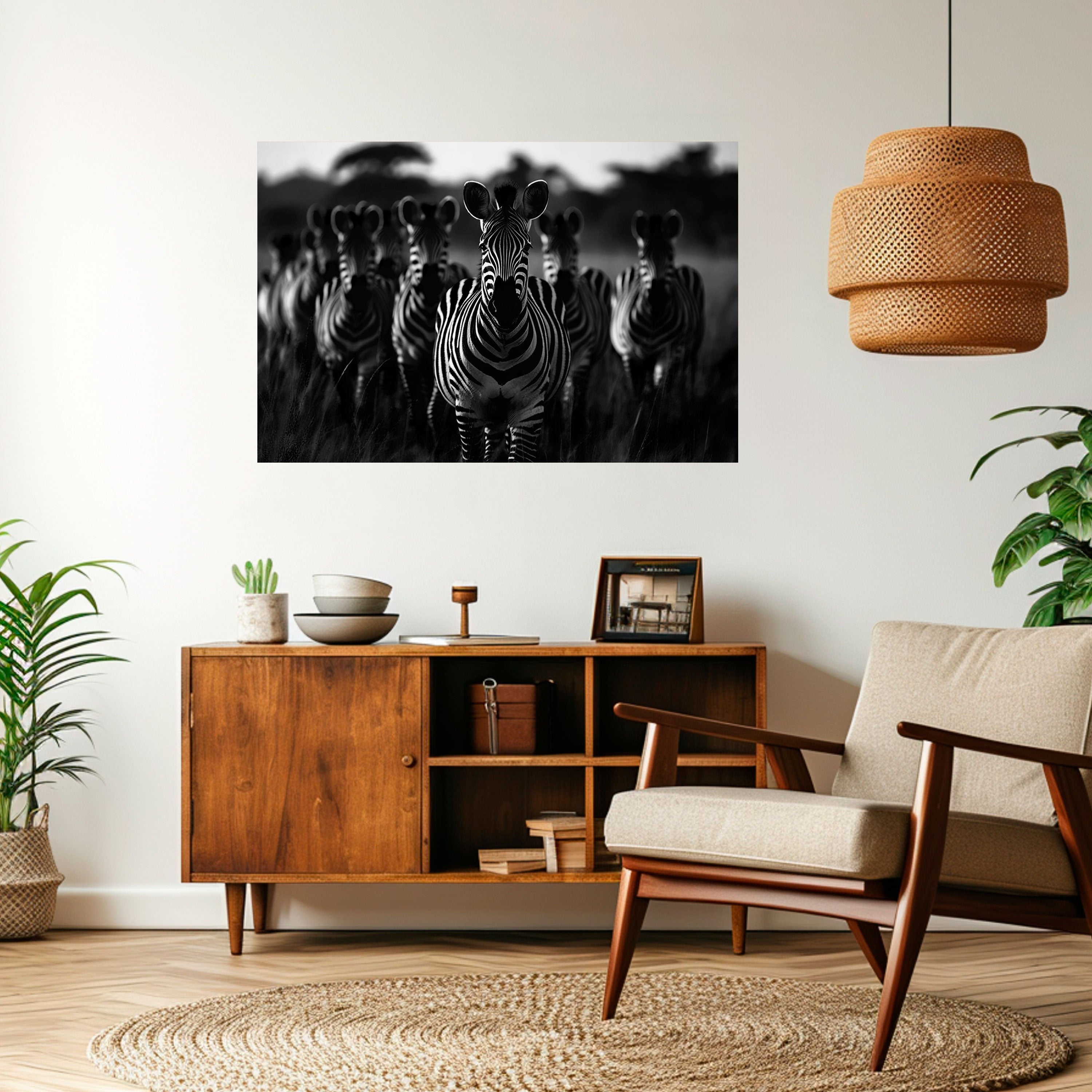STRIPED SYMPHONY SAGA Peel and Stick Horizontal Poster
