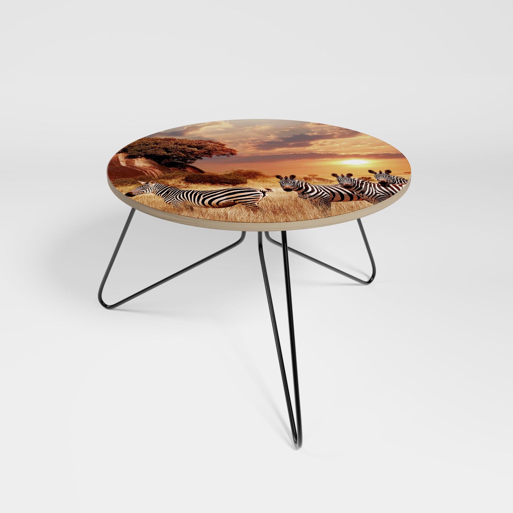ZEBRA SUNSET SERENADE Coffee Table 60