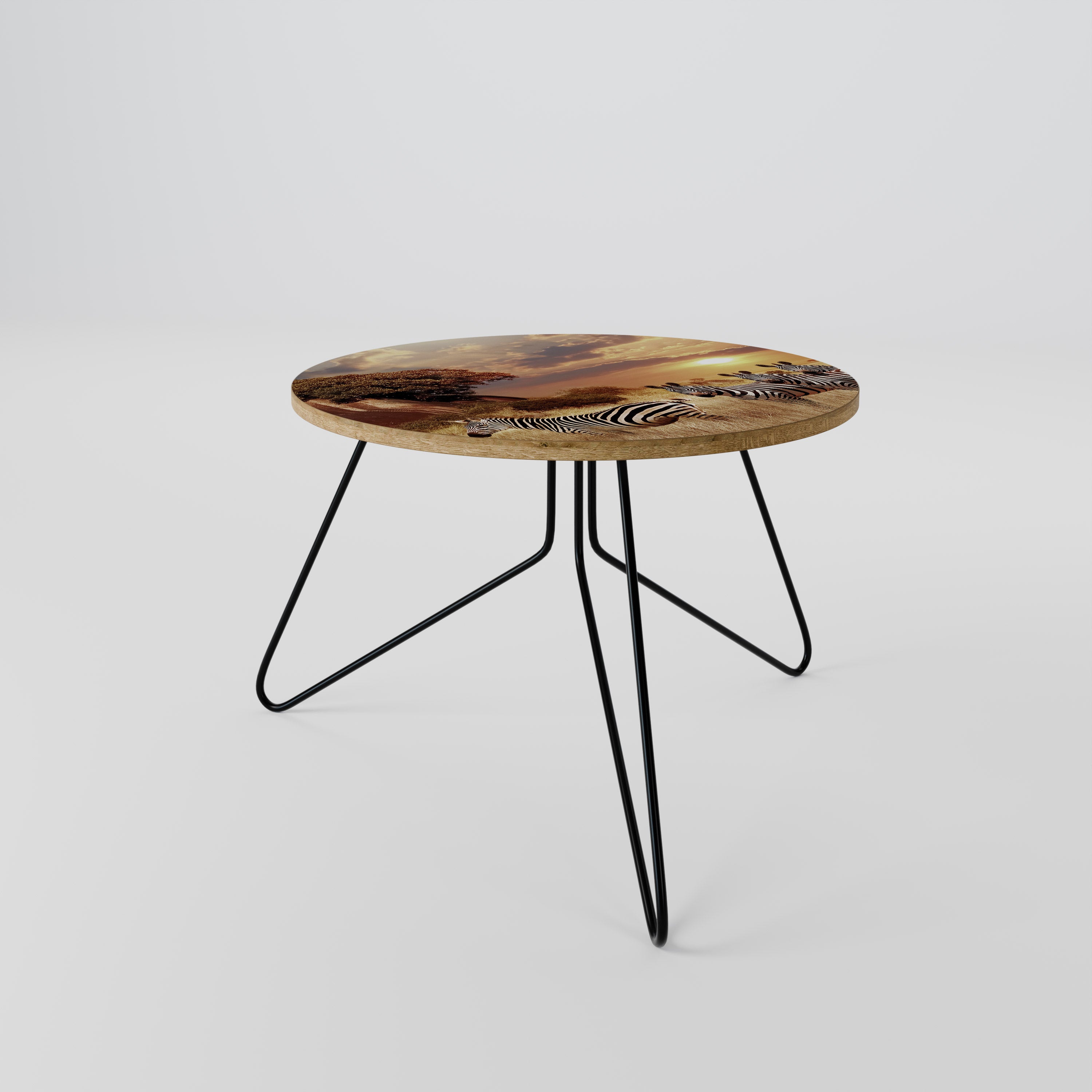 ZEBRA SUNSET SERENADE Coffee Table 60