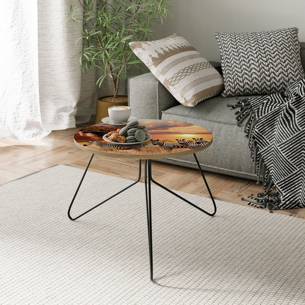 ZEBRA SUNSET SERENADE Mesa de centro