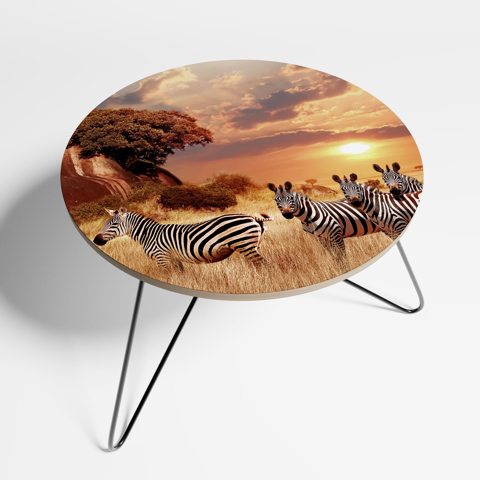 ZEBRA SUNSET SERENADE Coffee Table 69
