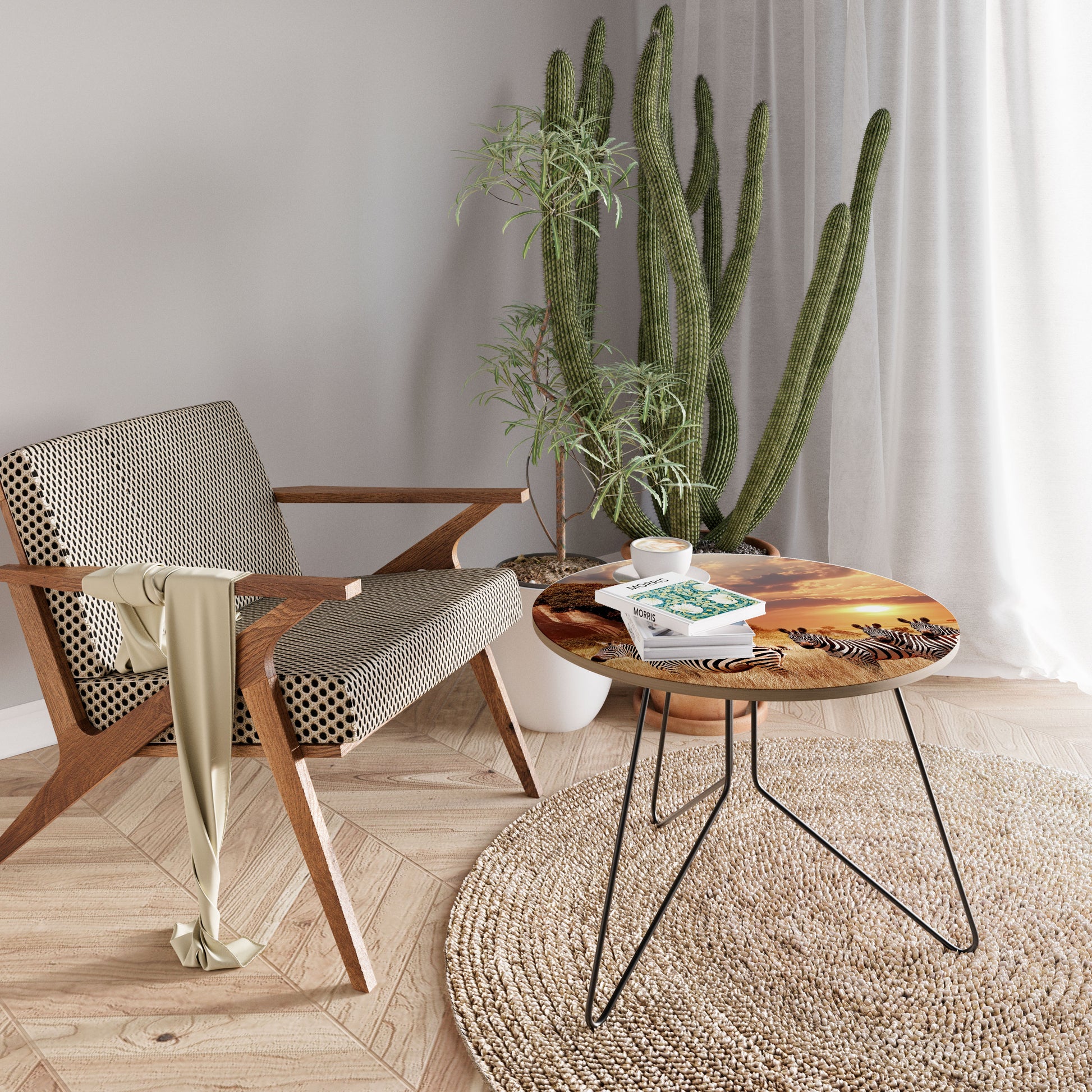 ZEBRA SUNSET SERENADE Coffee Table 69