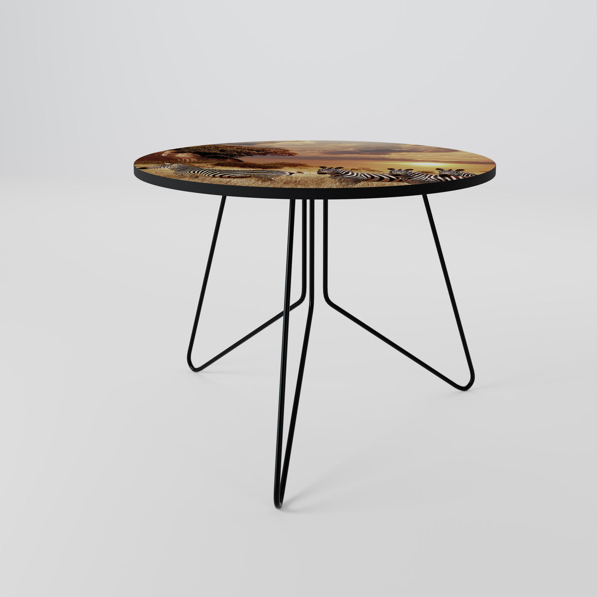 ZEBRA SUNSET SERENADE Coffee Table