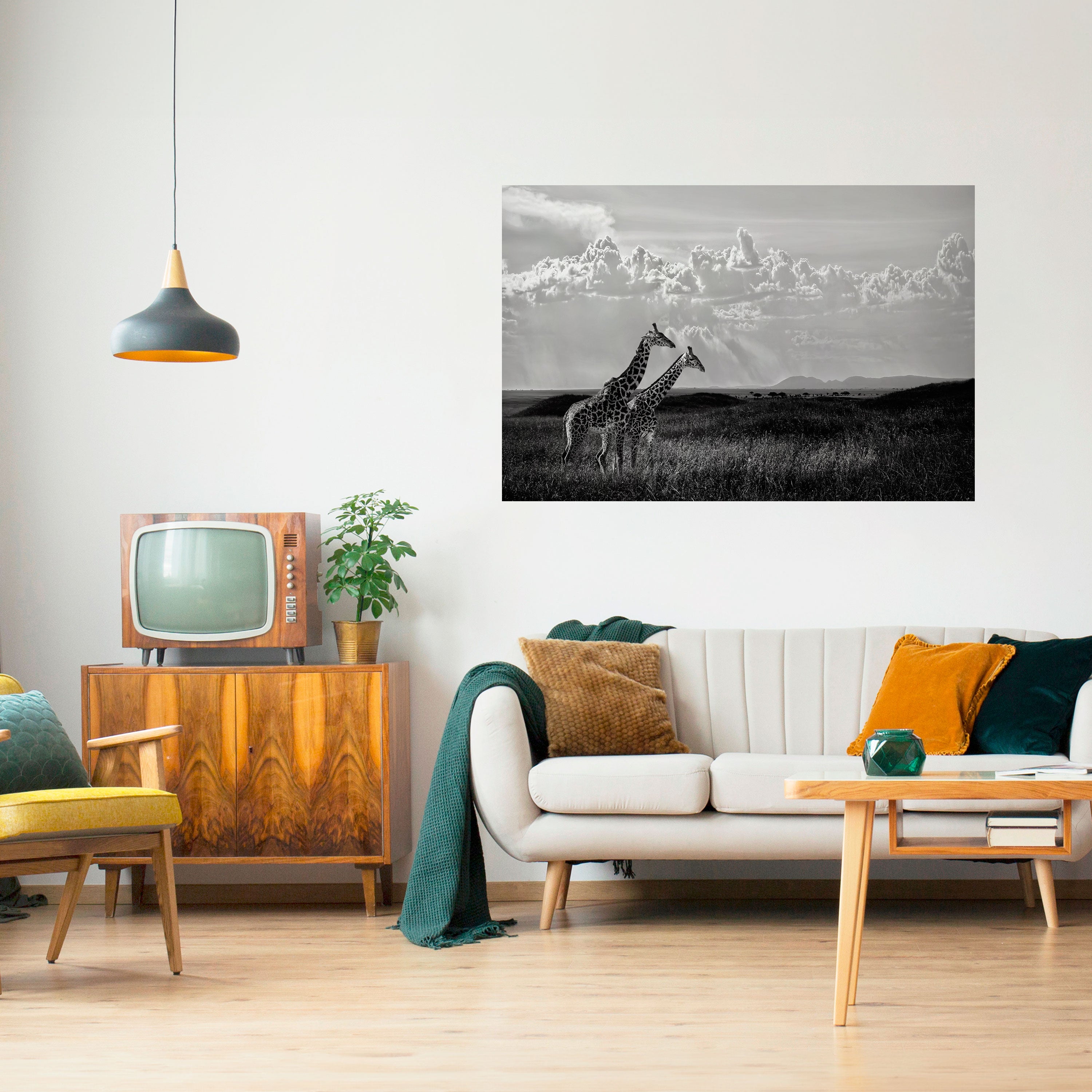 ELEGANT HEIGHTS UNVEILED Peel and Stick Horizontal Poster