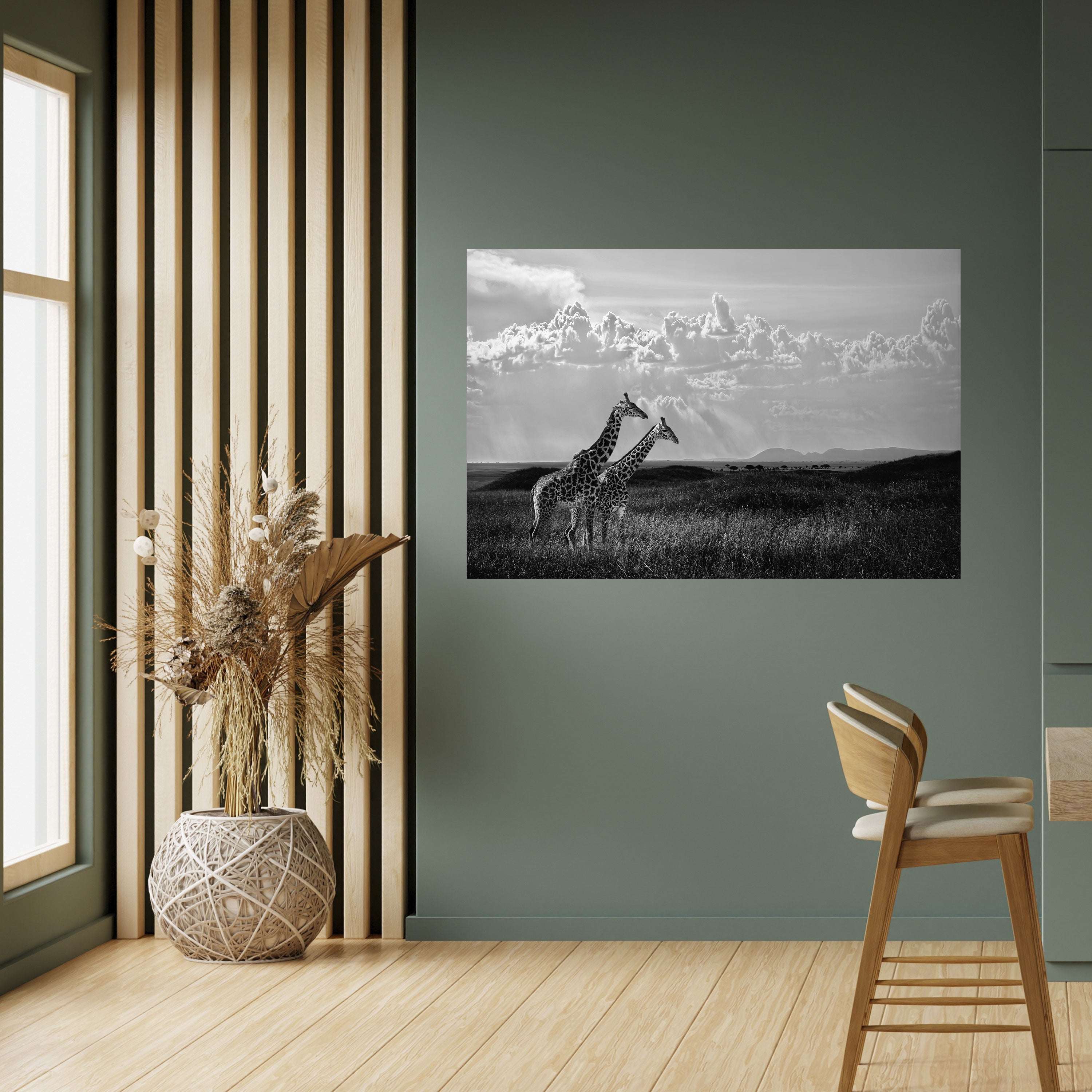 ELEGANT HEIGHTS UNVEILED Peel and Stick Horizontal Poster