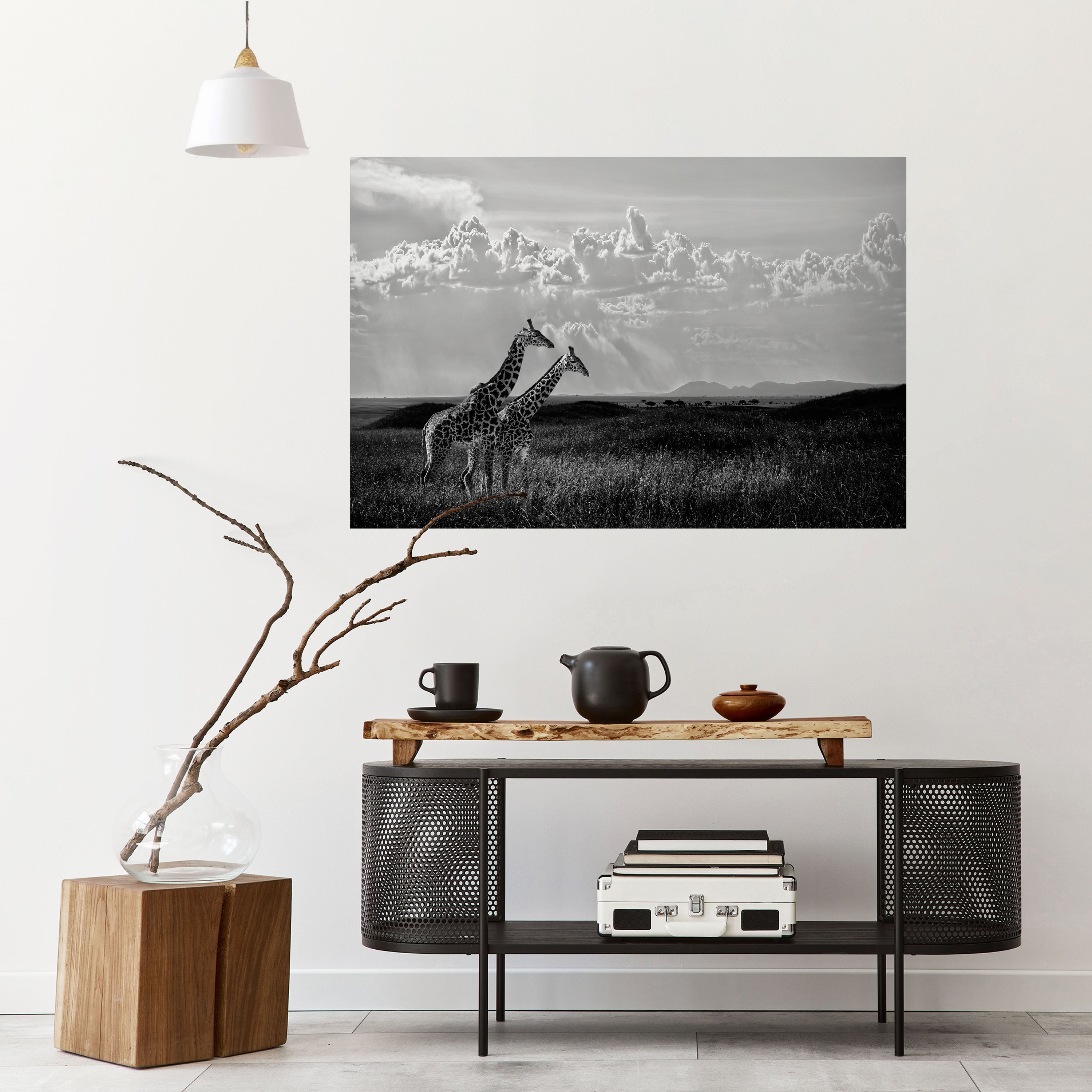 ELEGANT HEIGHTS UNVEILED Peel and Stick Horizontal Poster