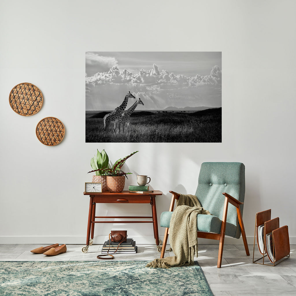 ELEGANT HEIGHTS UNVEILED Peel and Stick Horizontal Poster