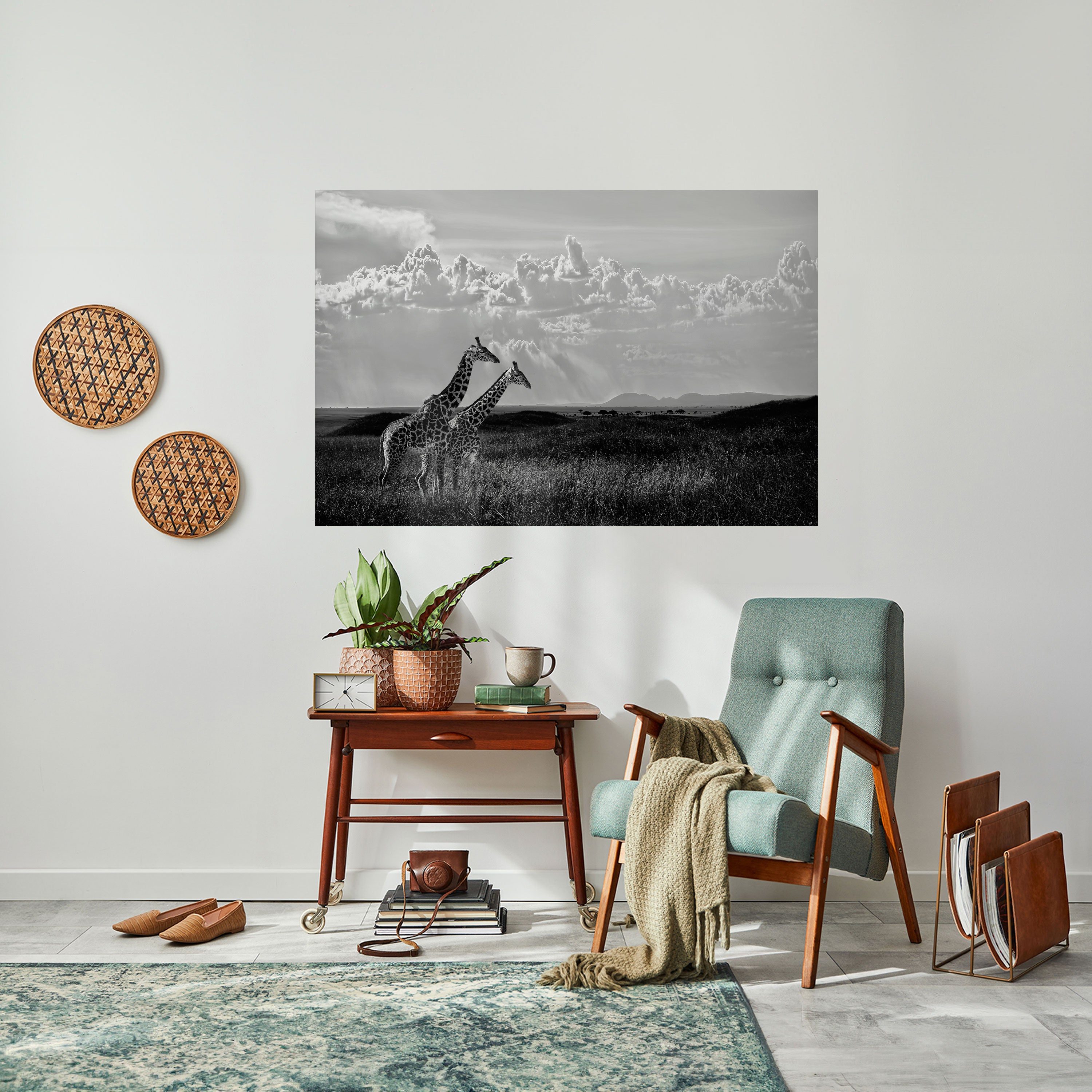 ELEGANT HEIGHTS UNVEILED Peel and Stick Horizontal Poster