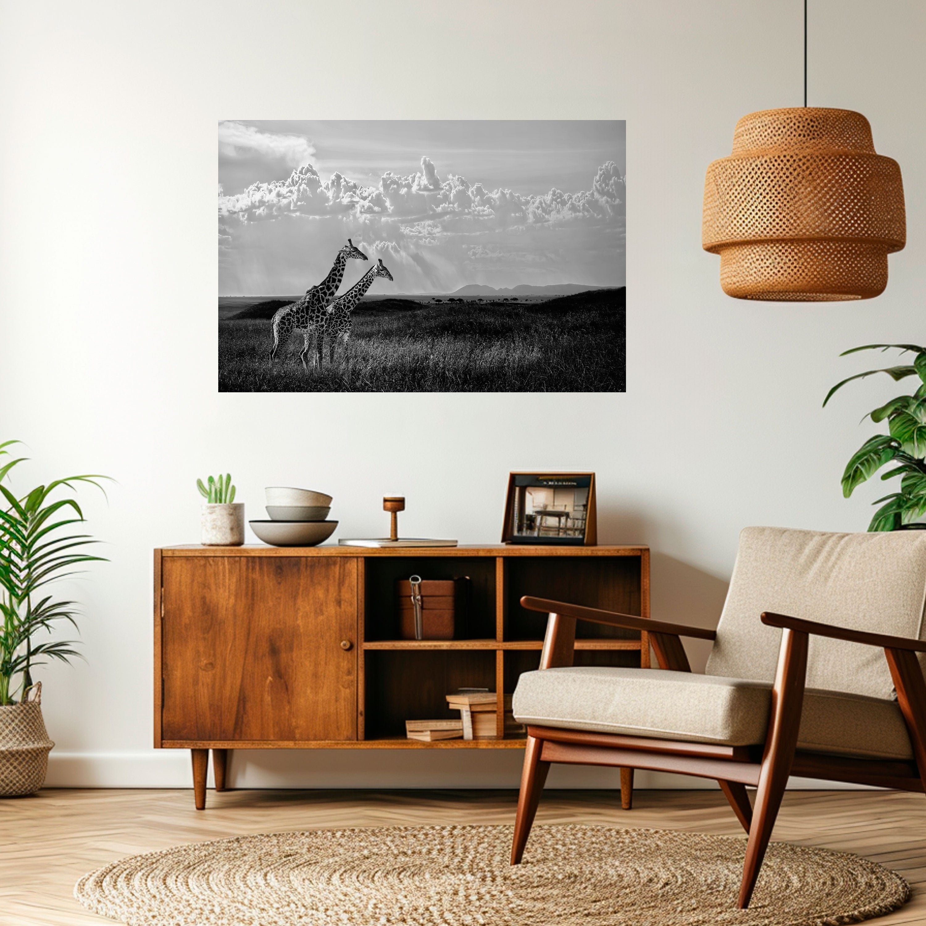 ELEGANT HEIGHTS UNVEILED Peel and Stick Horizontal Poster