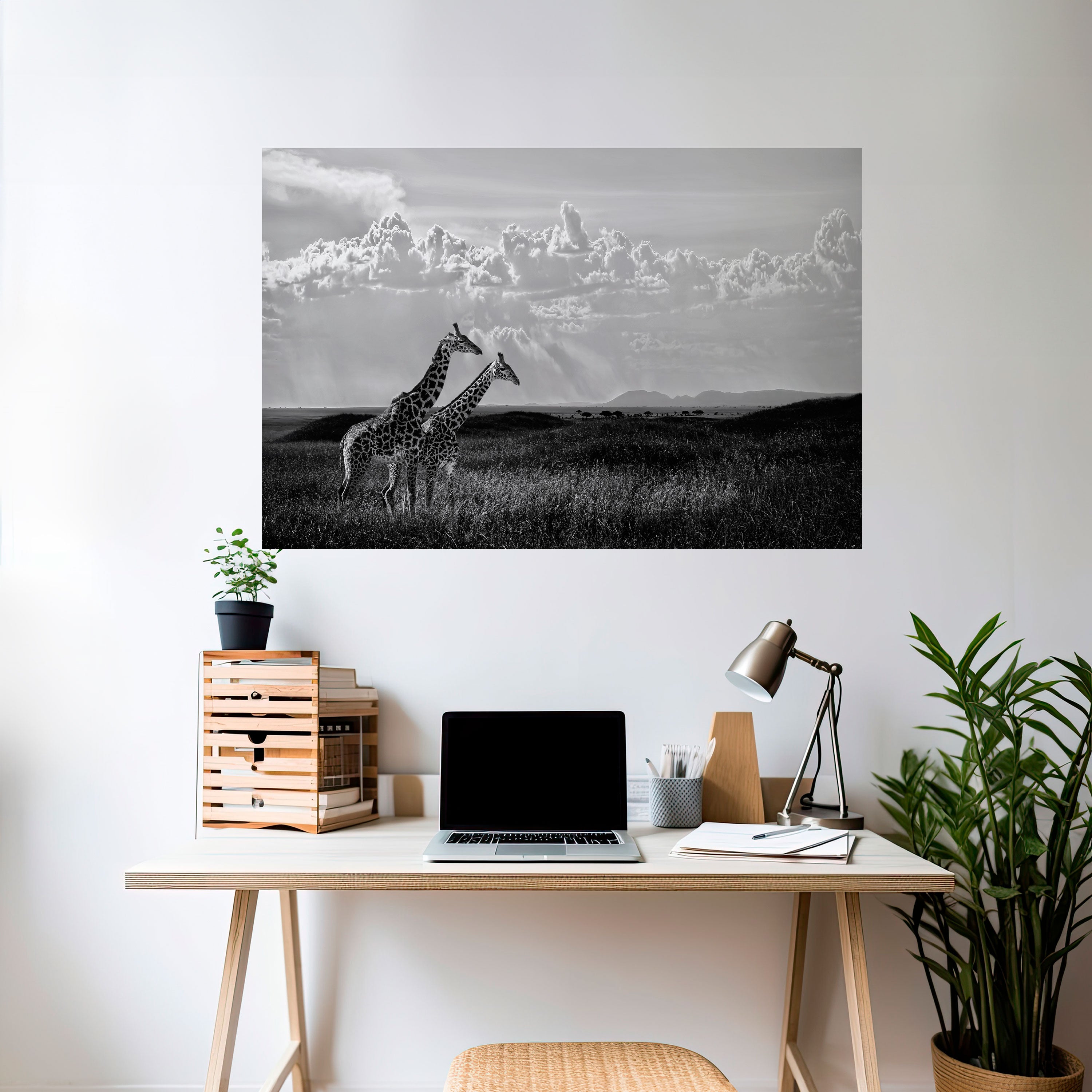 ELEGANT HEIGHTS UNVEILED Peel and Stick Horizontal Poster