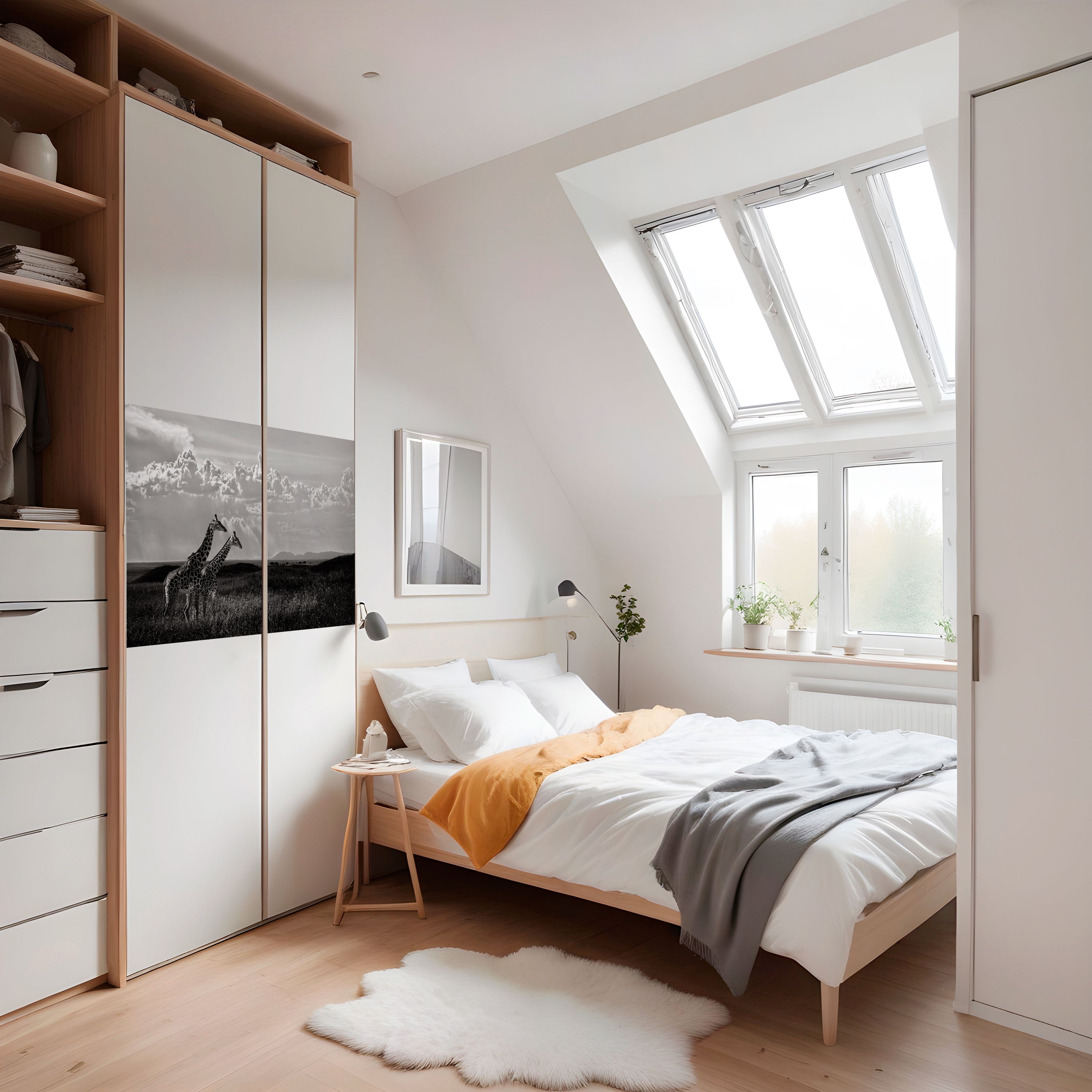 ELEGANT HEIGHTS UNVEILED Peel and Stick Horizontal Poster