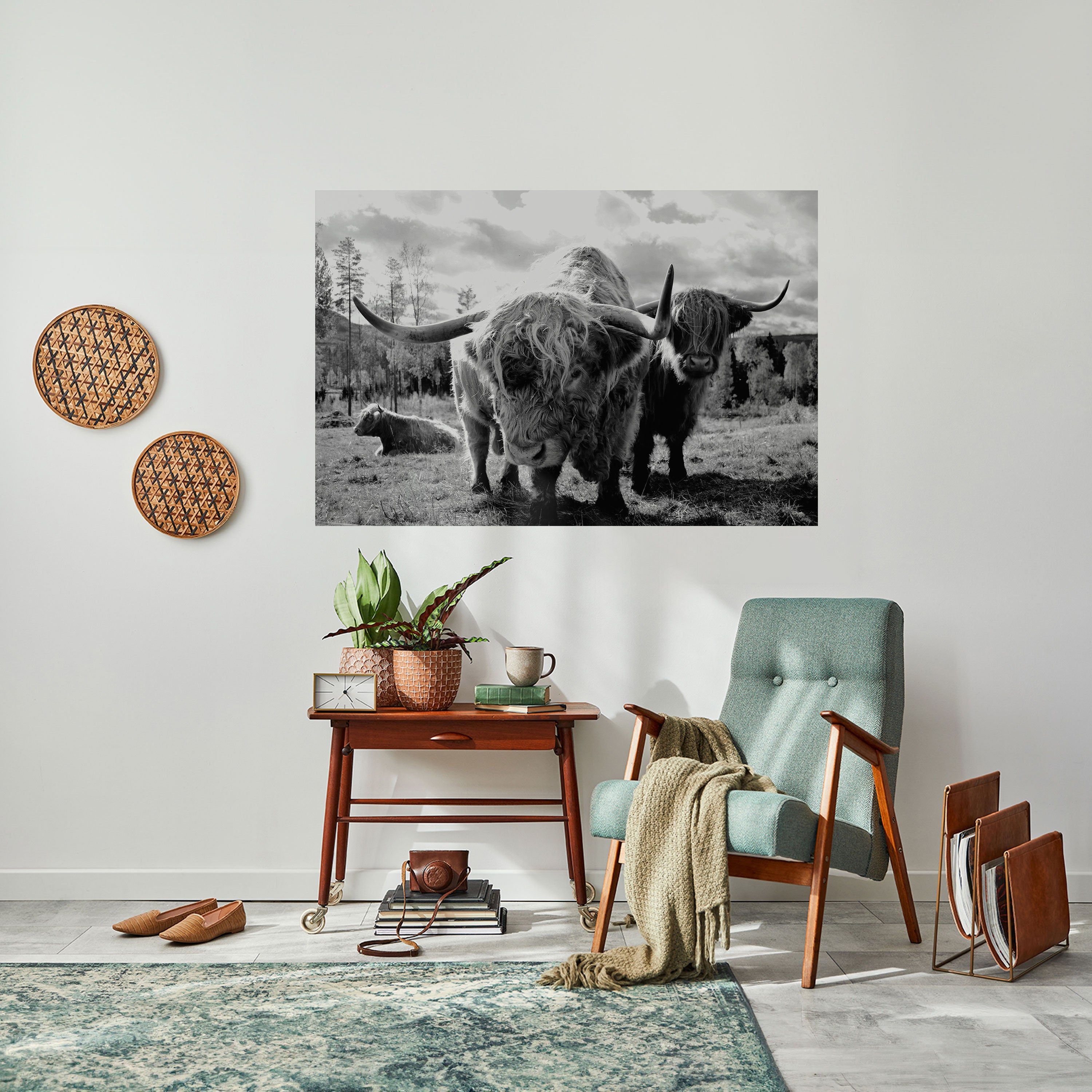 STILLNESS OF OLD SOULS Peel and Stick Horizontal Poster