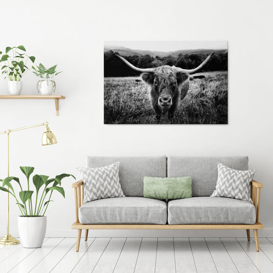HORNED HERO IN FOCUS Horizontal Canvas Print