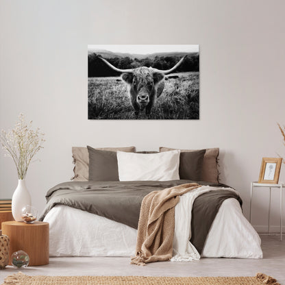 HORNED HERO IN FOCUS Cuadro en lienzo horizontal