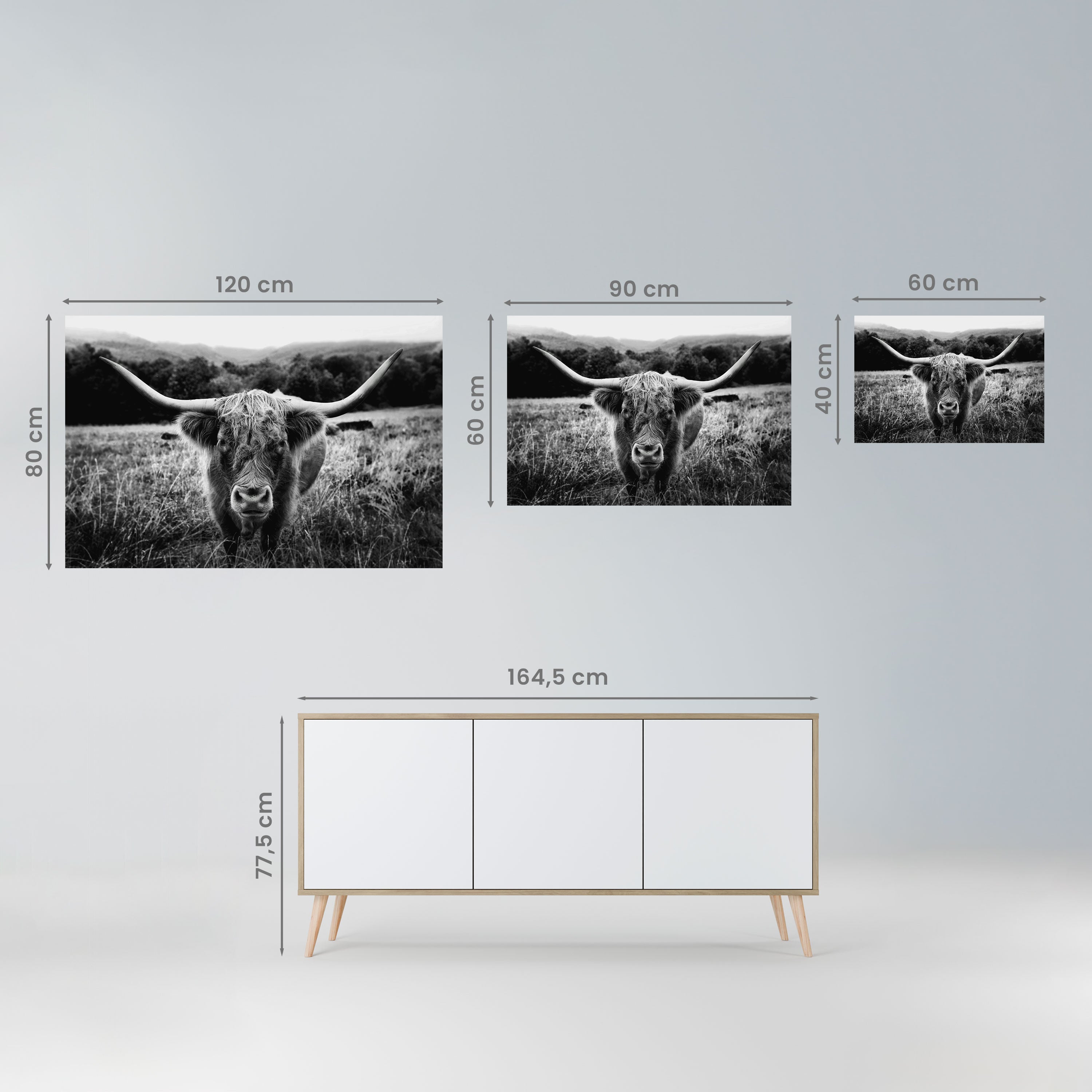 HORNED HERO IN FOCUS Peel and Stick Horizontal Poster