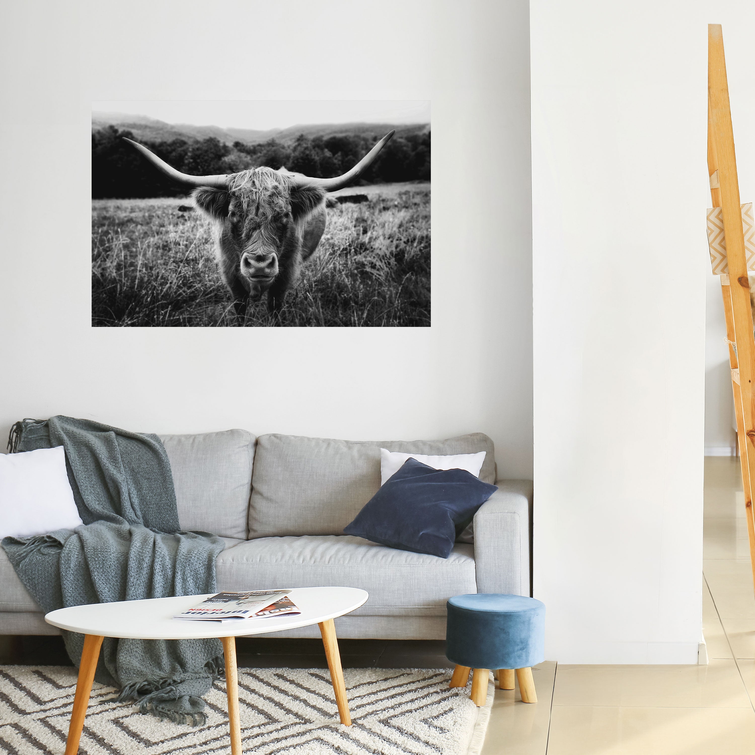 HORNED HERO IN FOCUS Peel and Stick Horizontal Poster