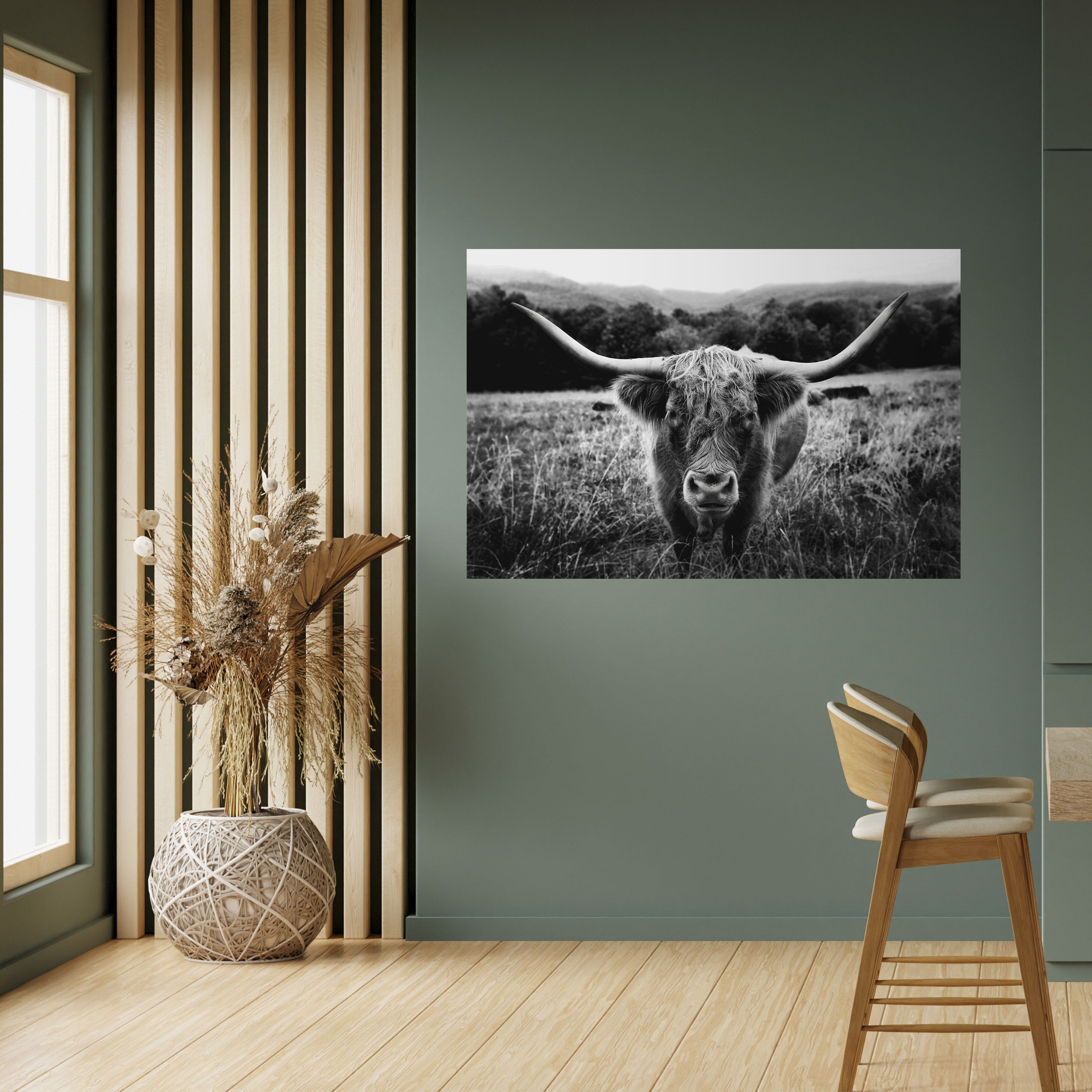 HORNED HERO IN FOCUS Peel and Stick Horizontal Poster