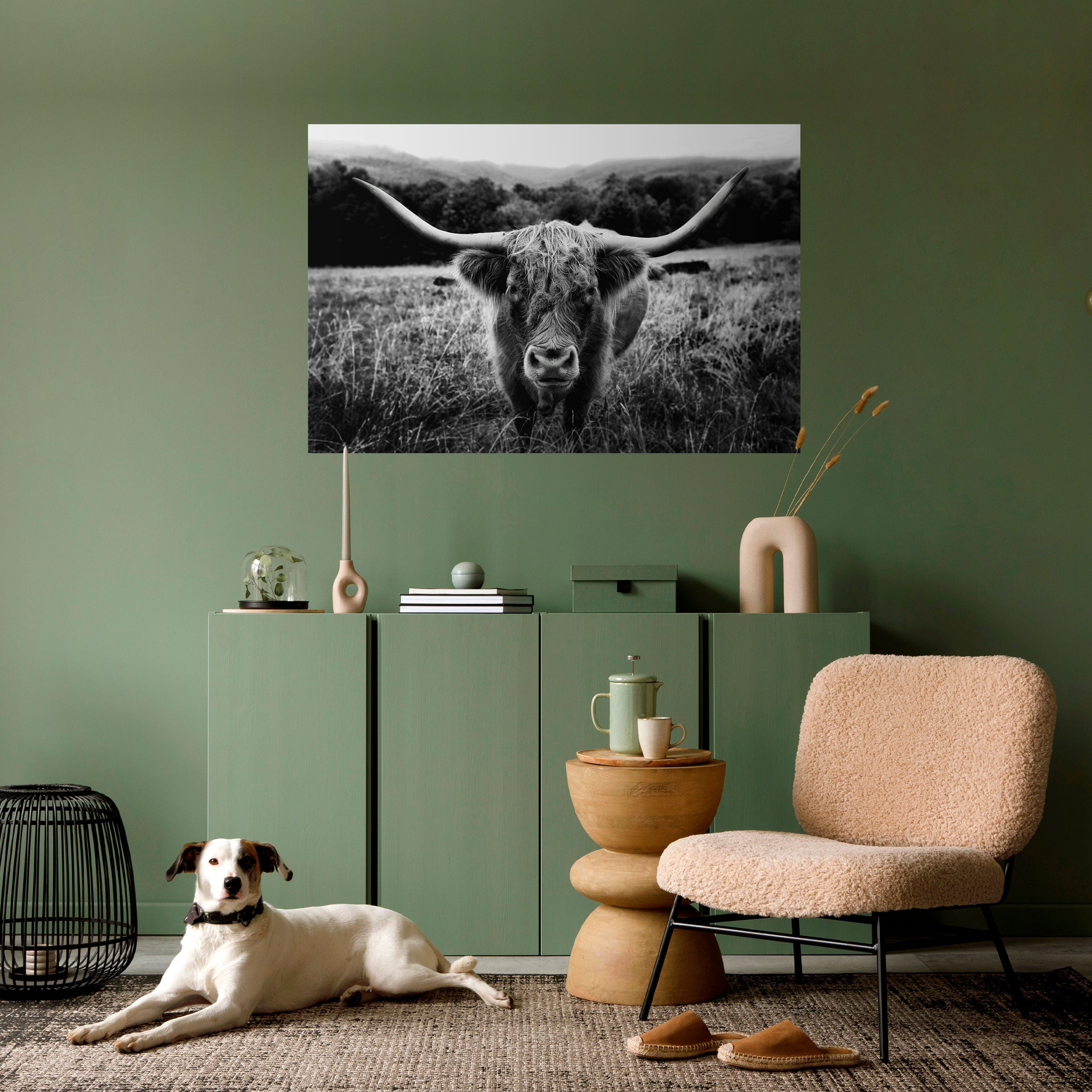 HORNED HERO IN FOCUS Peel and Stick Horizontal Poster