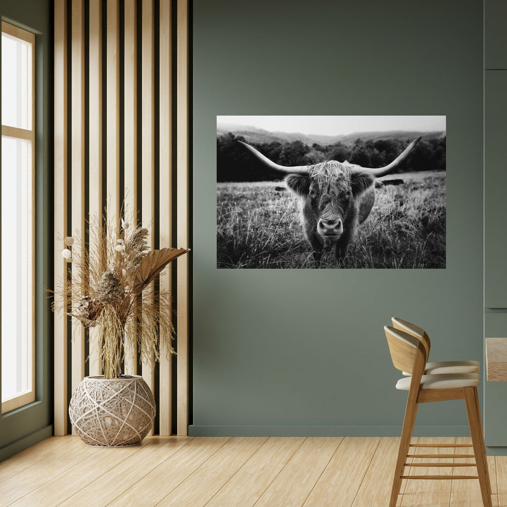 HORNED HERO IN FOCUS Peel and Stick Horizontal Poster