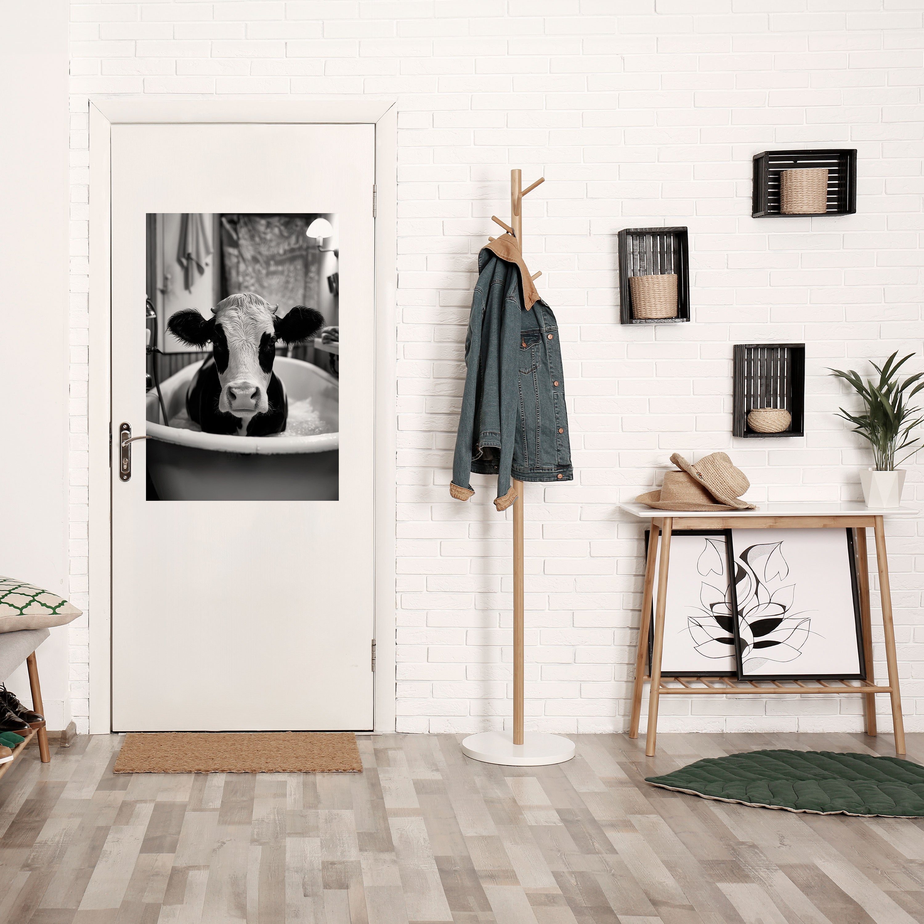 MONOCHROME MOOOD Peel and Stick Vertical Poster