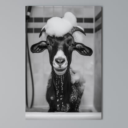 BUBBLE-BATHED BLISS Cuadro en lienzo vertical