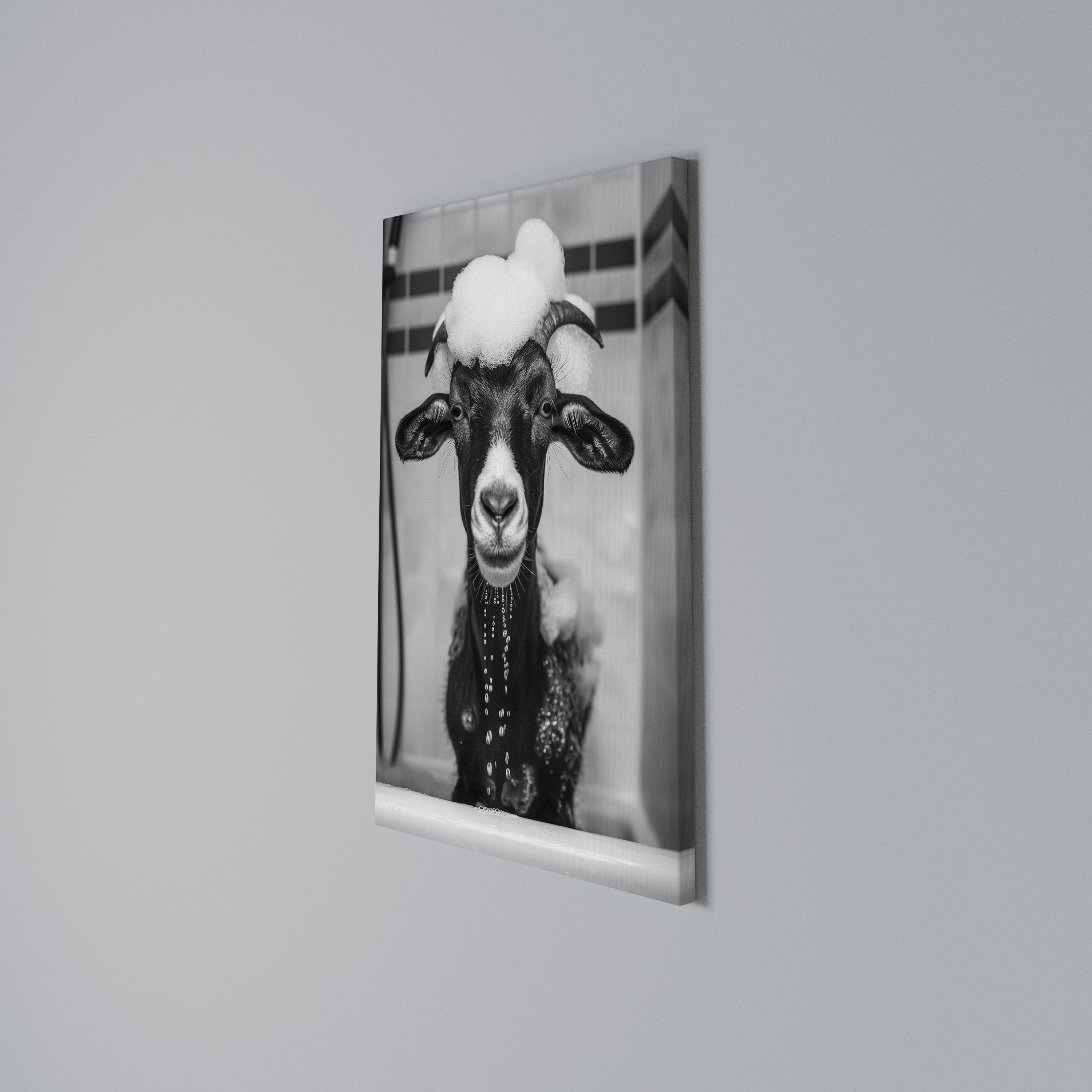 BUBBLE-BATHED BLISS Vertical Canvas Print