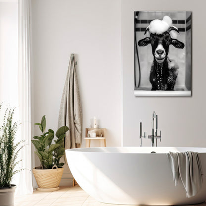 BUBBLE-BATHED BLISS Cuadro en lienzo vertical