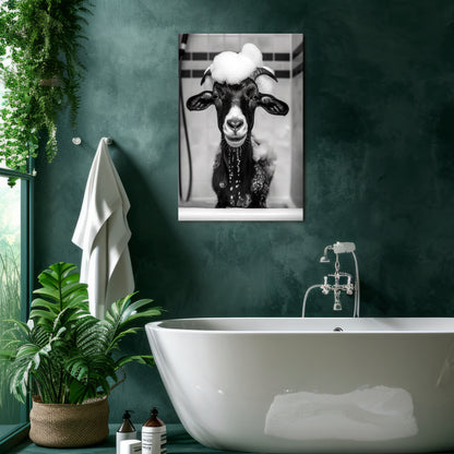BUBBLE-BATHED BLISS Cuadro en lienzo vertical