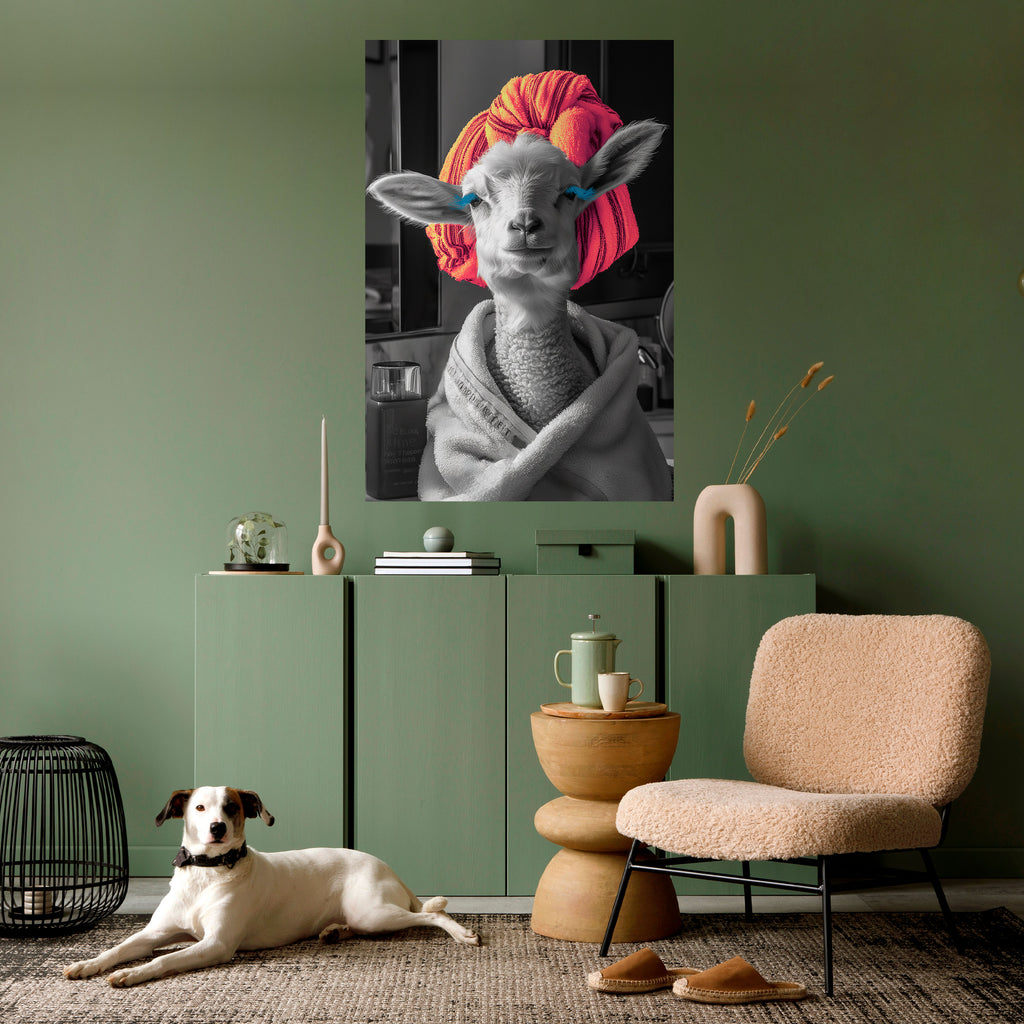 COUTURE CUDDLE Peel and Stick Vertical Poster