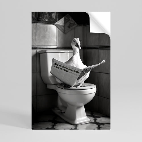 DUCKS IN THE CITY Póster adhesivo vertical