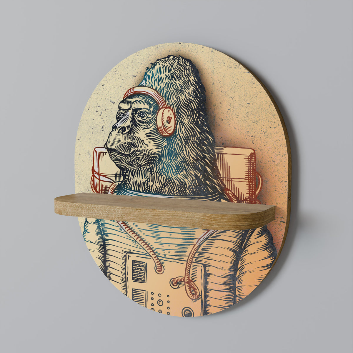 GORILLA GROOVE Art Shelf