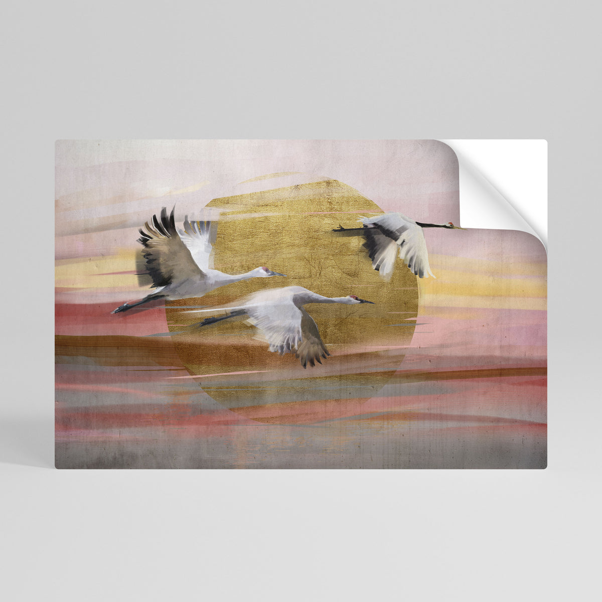 ELEGANT FLIGHT SYMPHONY Póster adhesivo horizontal