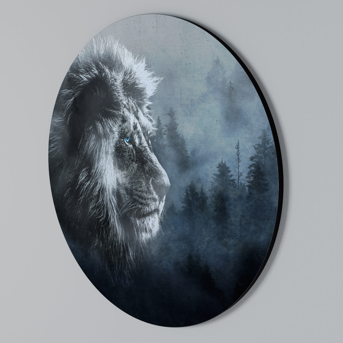 FROSTED ROYALTY Arte de pared redondo