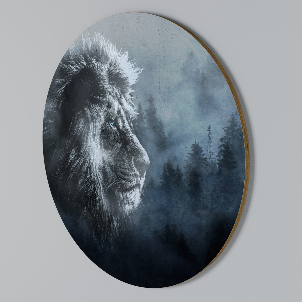 FROSTED ROYALTY Arte de pared redondo