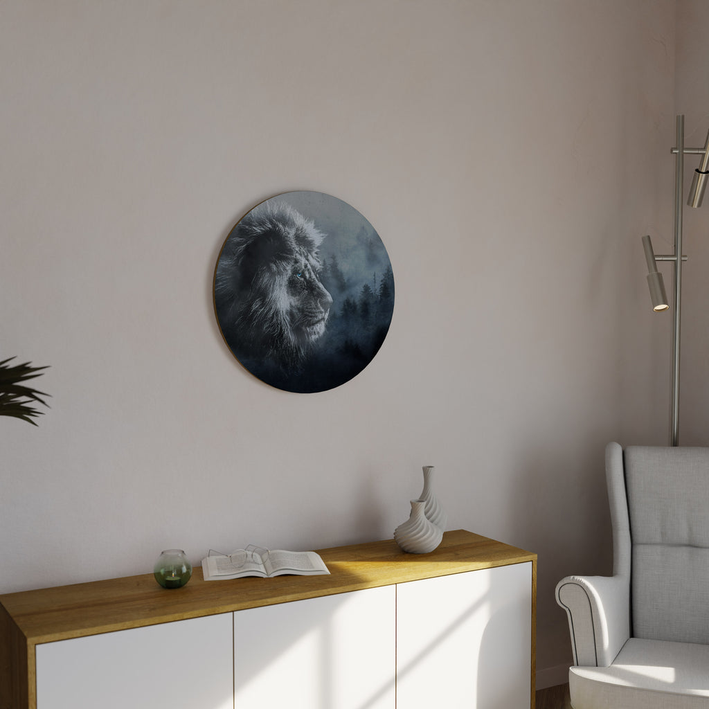 FROSTED ROYALTY Round Wall Art