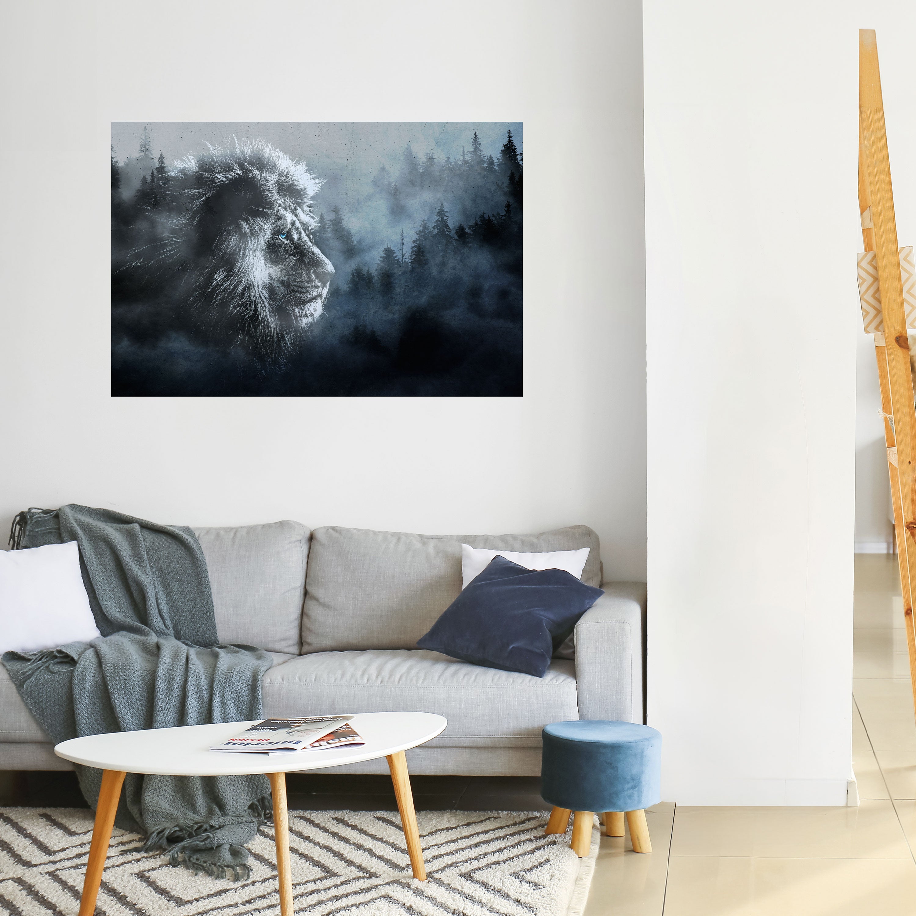 FROSTED ROYALTY Peel and Stick Horizontal Poster