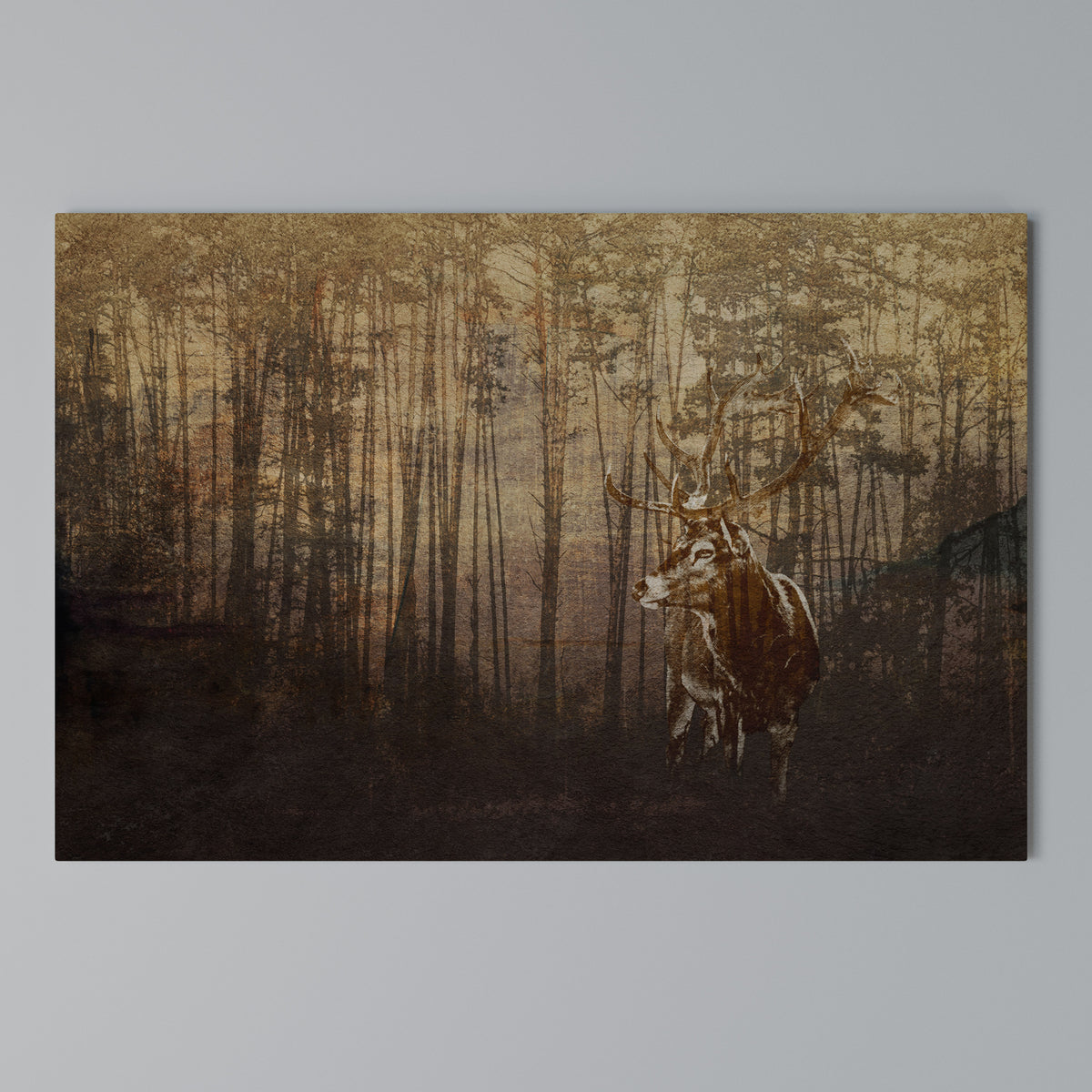 WHISPERING WOODS MYSTIQUE Cuadro en lienzo horizontal