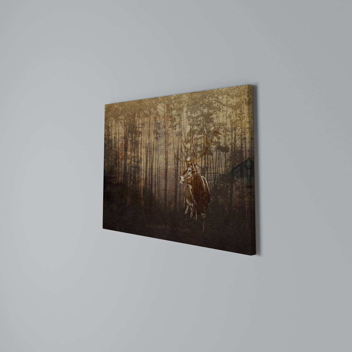WHISPERING WOODS MYSTIQUE Cuadro en lienzo horizontal