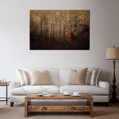 WHISPERING WOODS MYSTIQUE Cuadro en lienzo horizontal