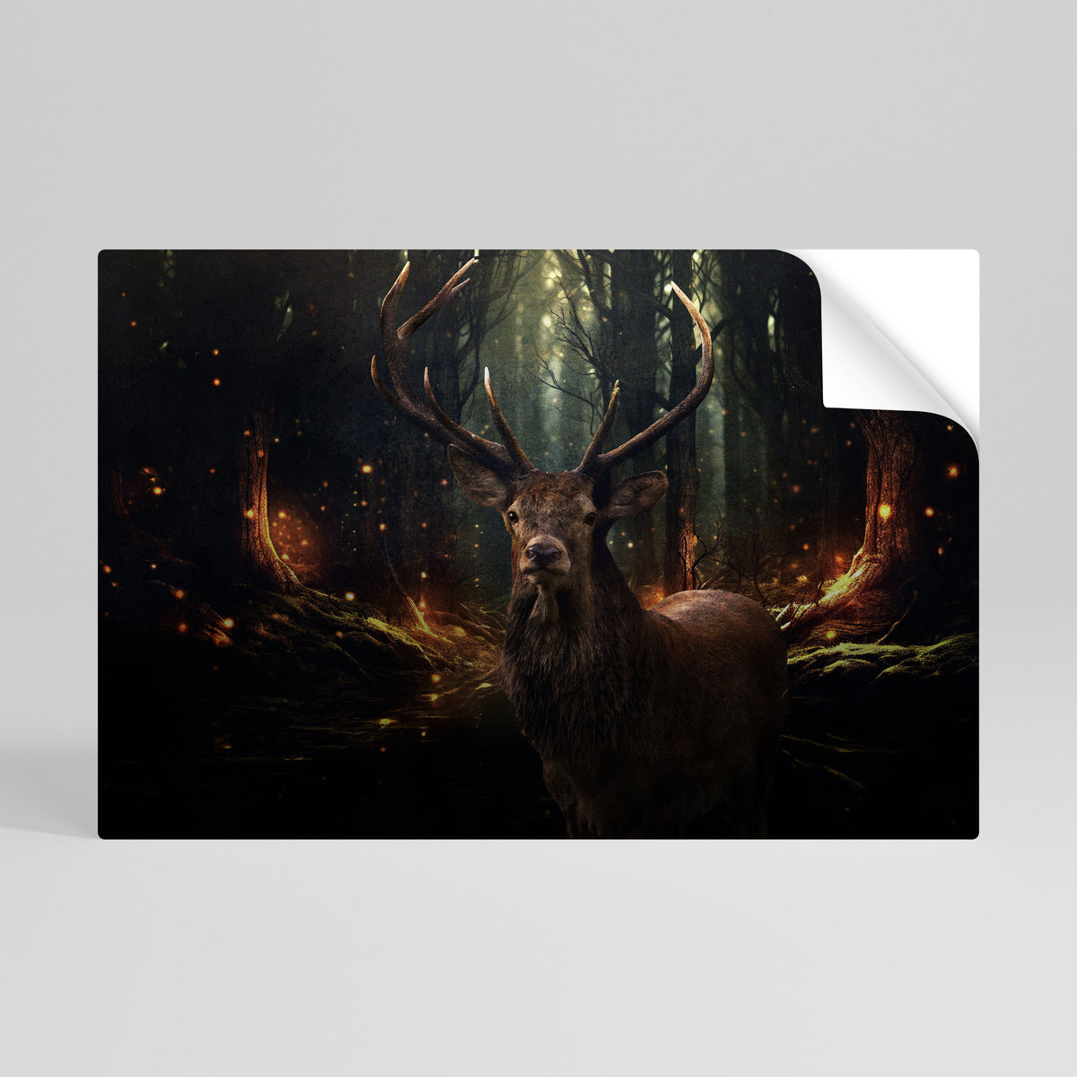 ENCHANTED FOREST GUARDIAN Póster adhesivo horizontal