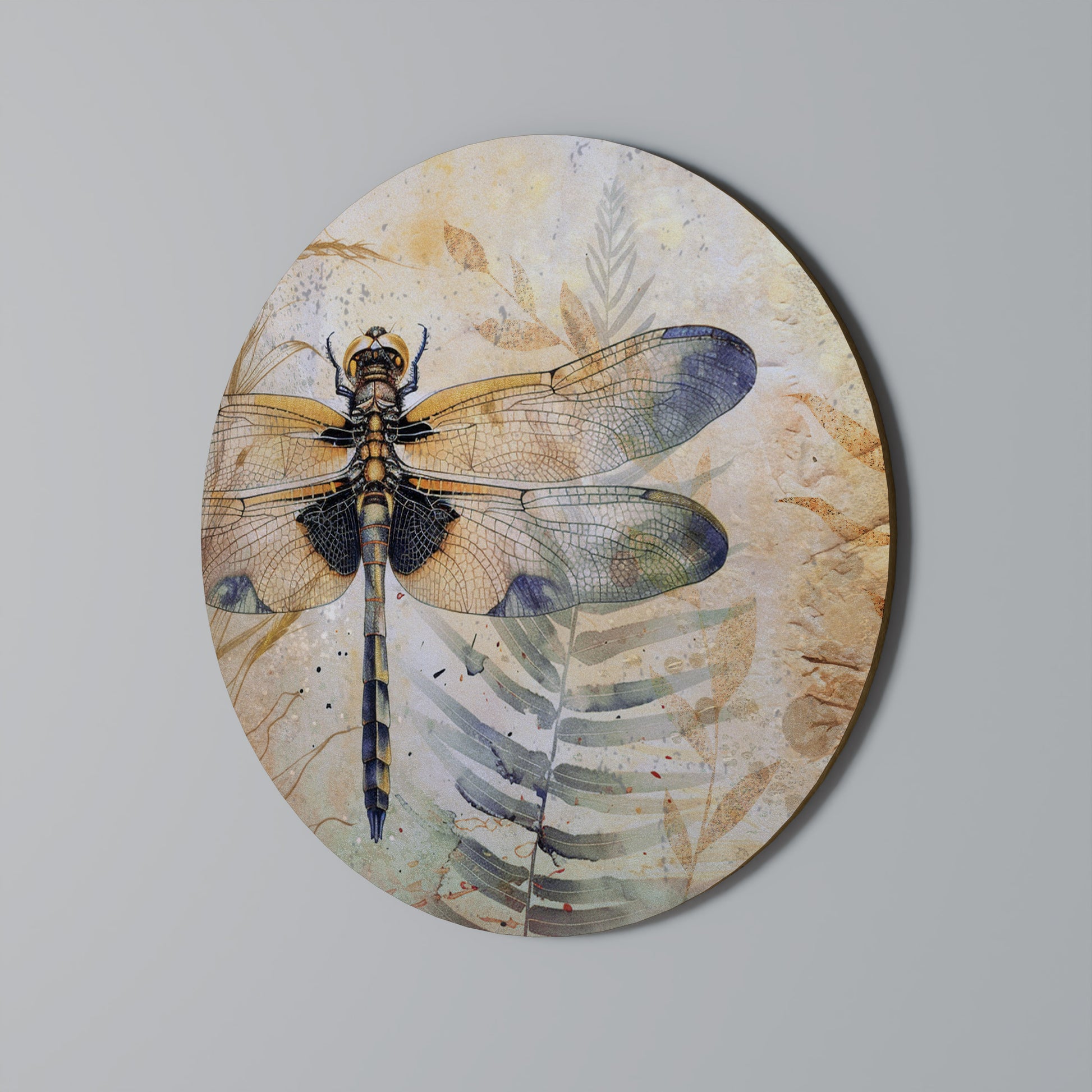 HER HIGHNESS DRAGONFLY Round Wall Art