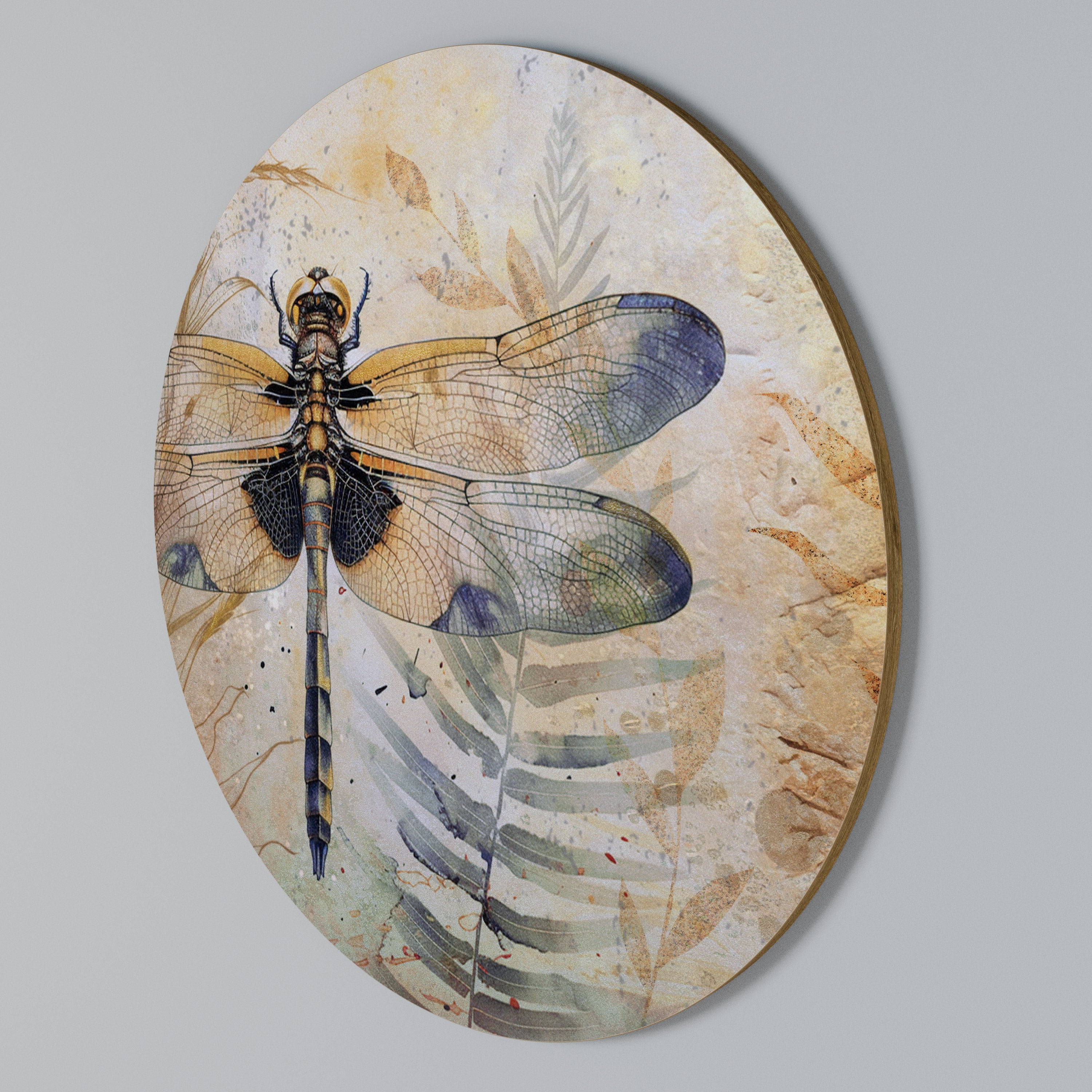 HER HIGHNESS DRAGONFLY Round Wall Art